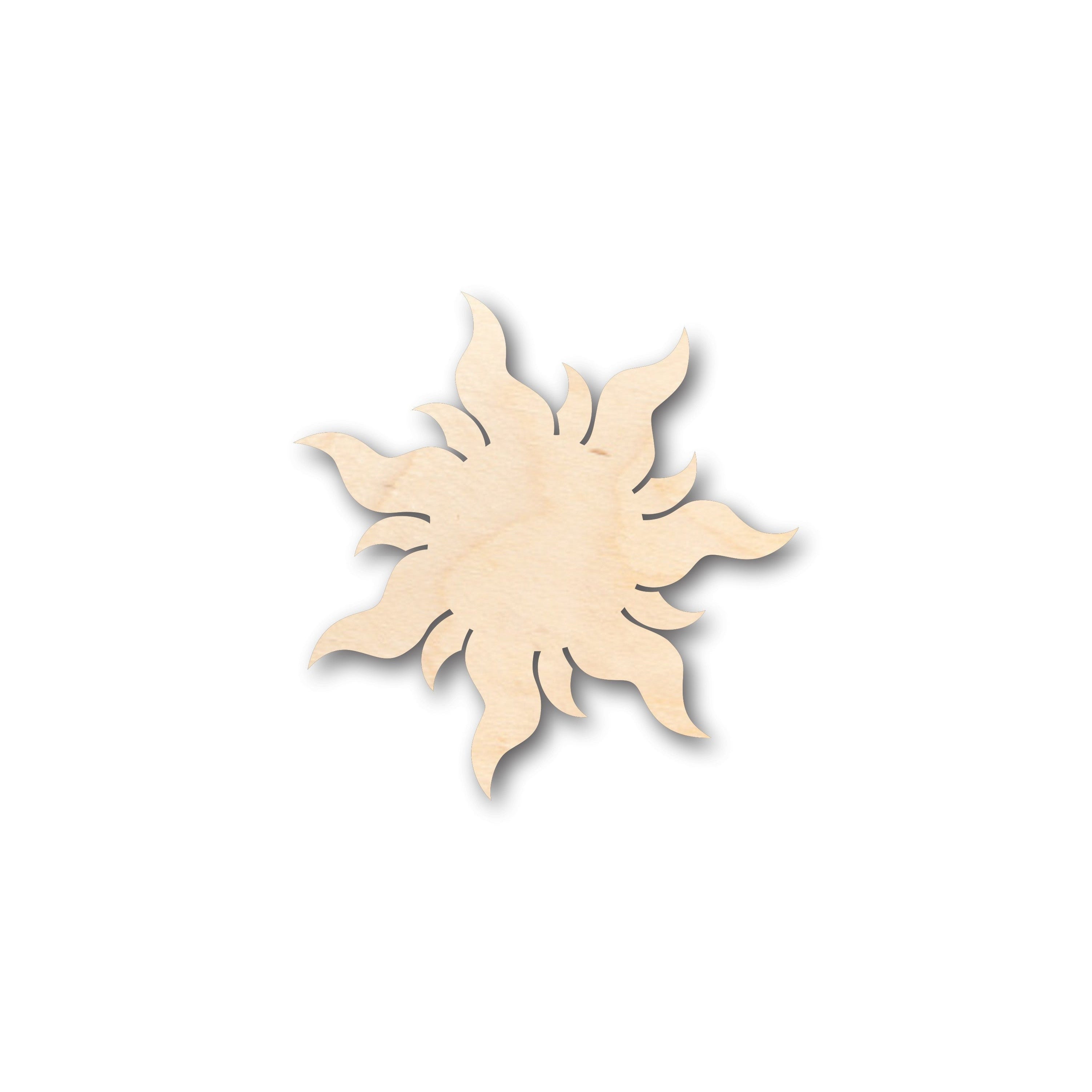 DIY Unfinished Wood Sun Shape Craft Pieces up to 46 Inches
