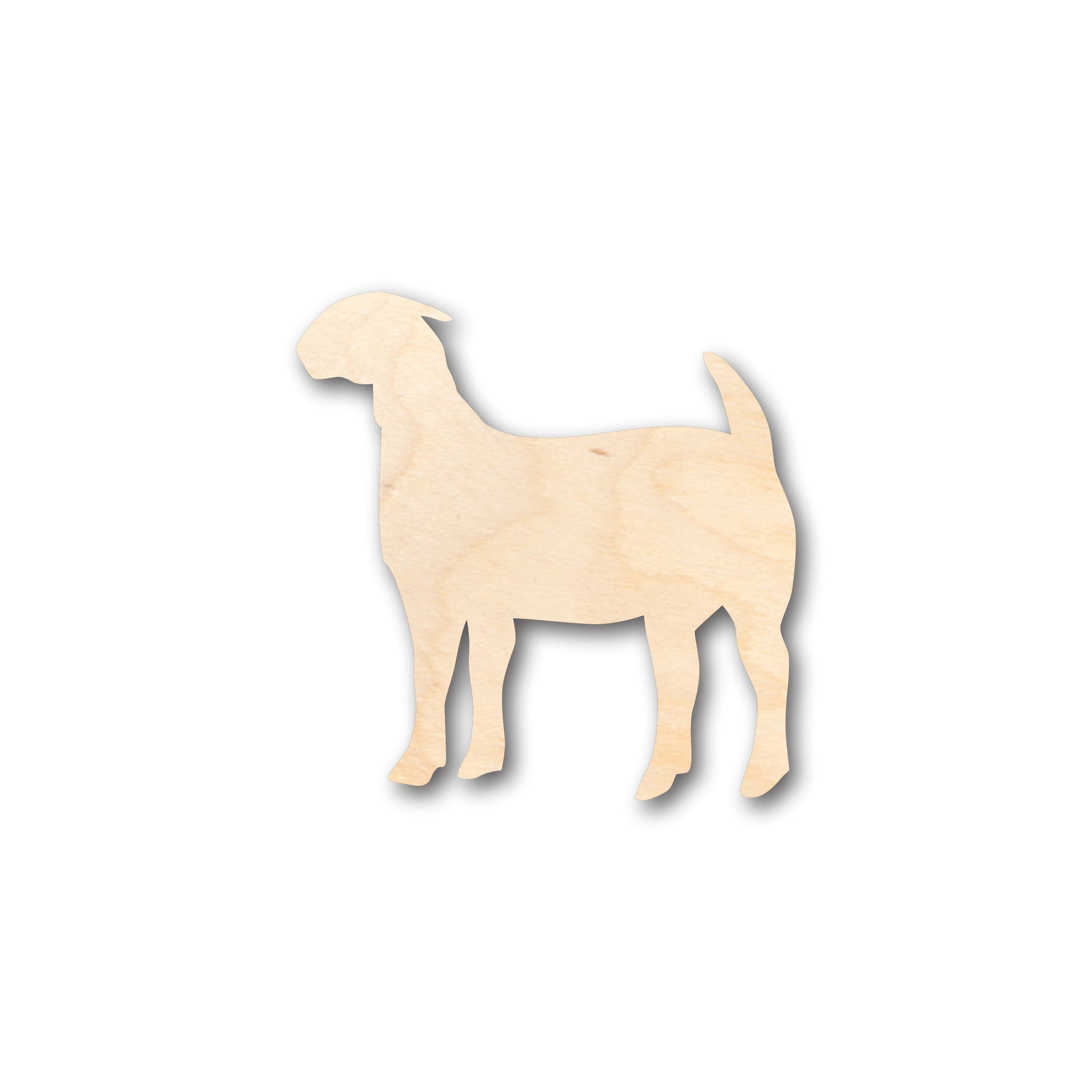 DIY Unfinished Wood Boer Goat Farm Animal Shape up to 46 Inches