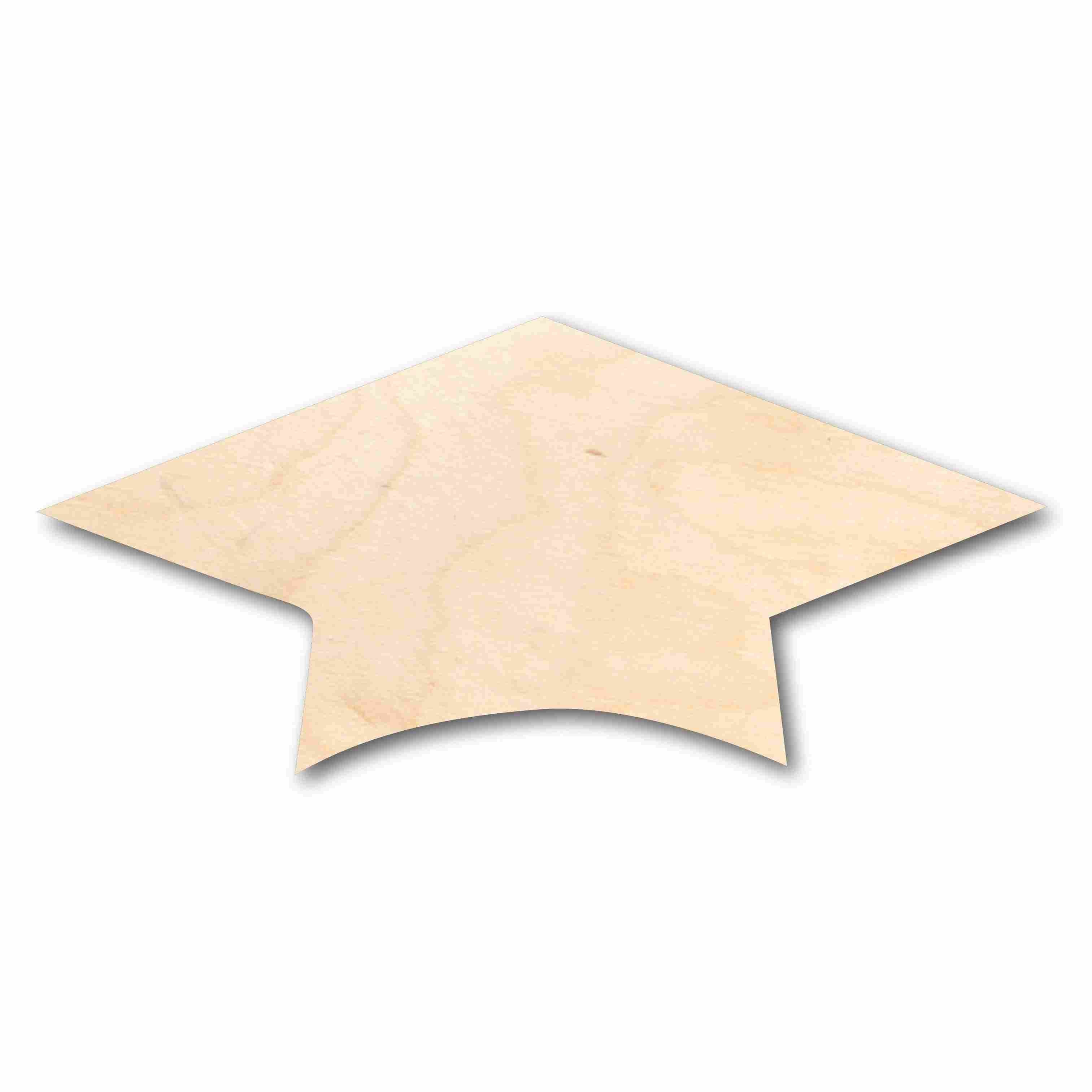 DIY Unfinished Wood Graduation Cap Silhouette for Up to 46 Craft Projects