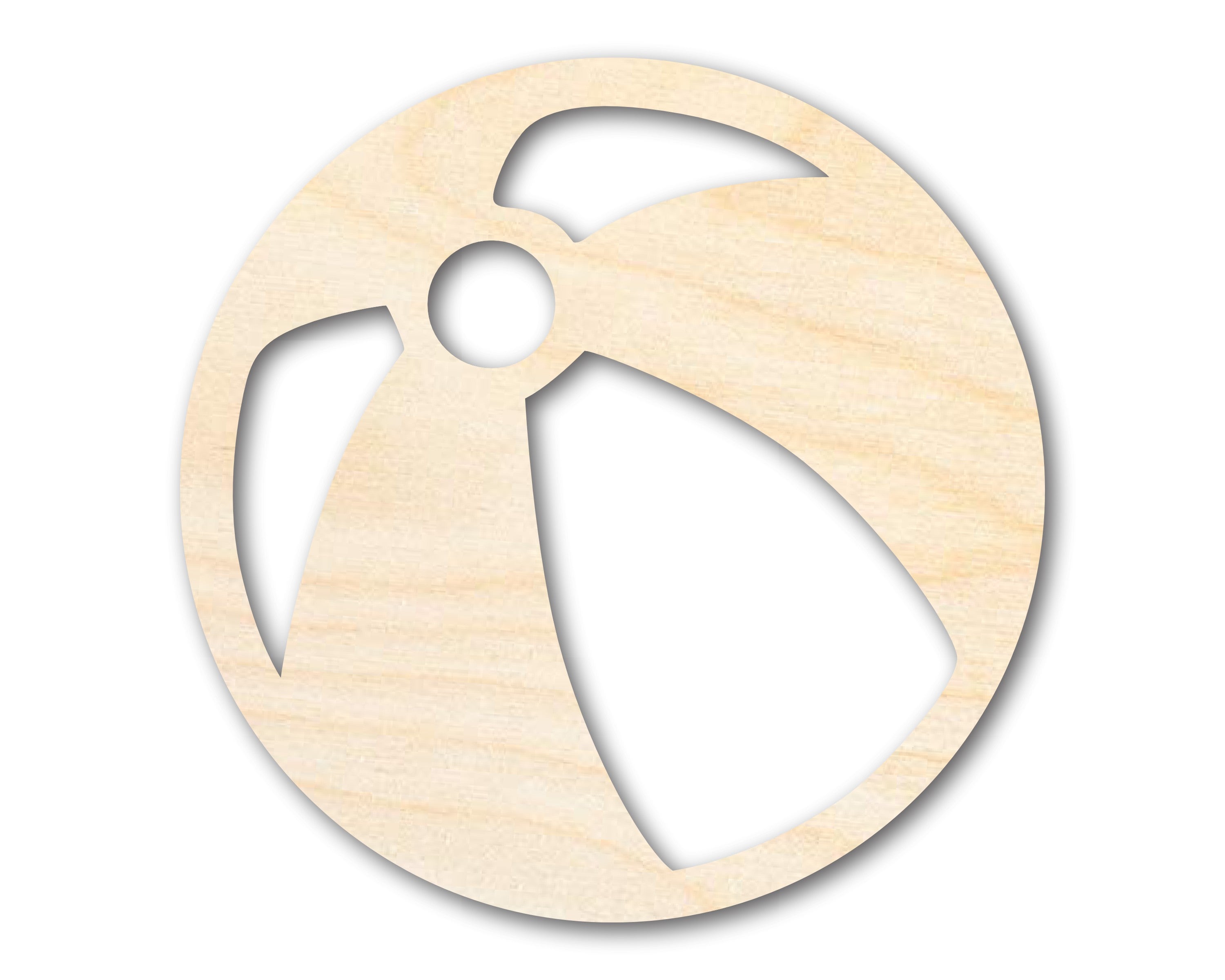 Unfinished Baltic Birch Wood Beach Ball Cutouts for Up to 46 DIY Projects