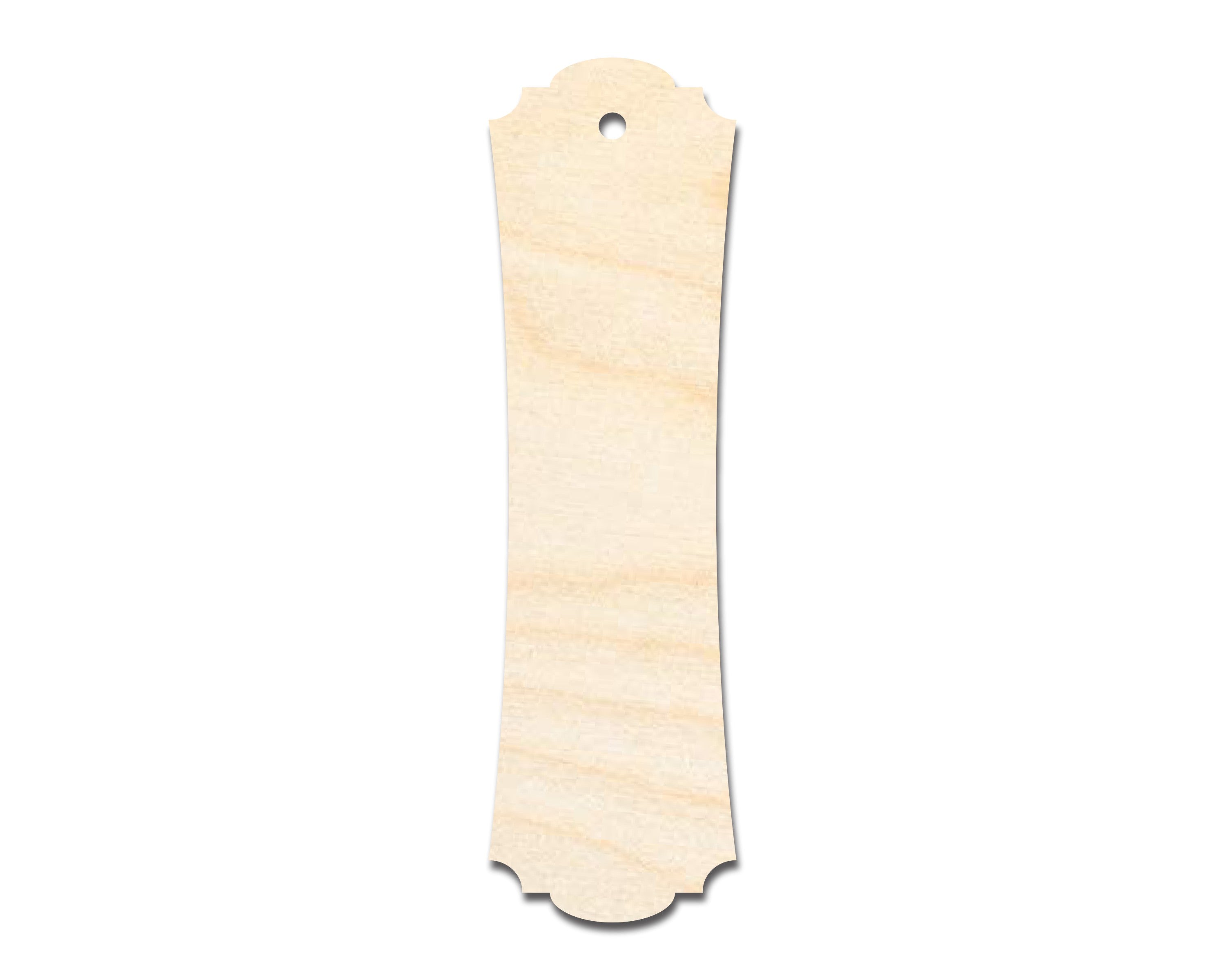 Unfinished DIY Craft Cutout in the Shape of Pointed and Curved Bookmarks | Up to 12 Pieces for Do - It - Yourself Projects