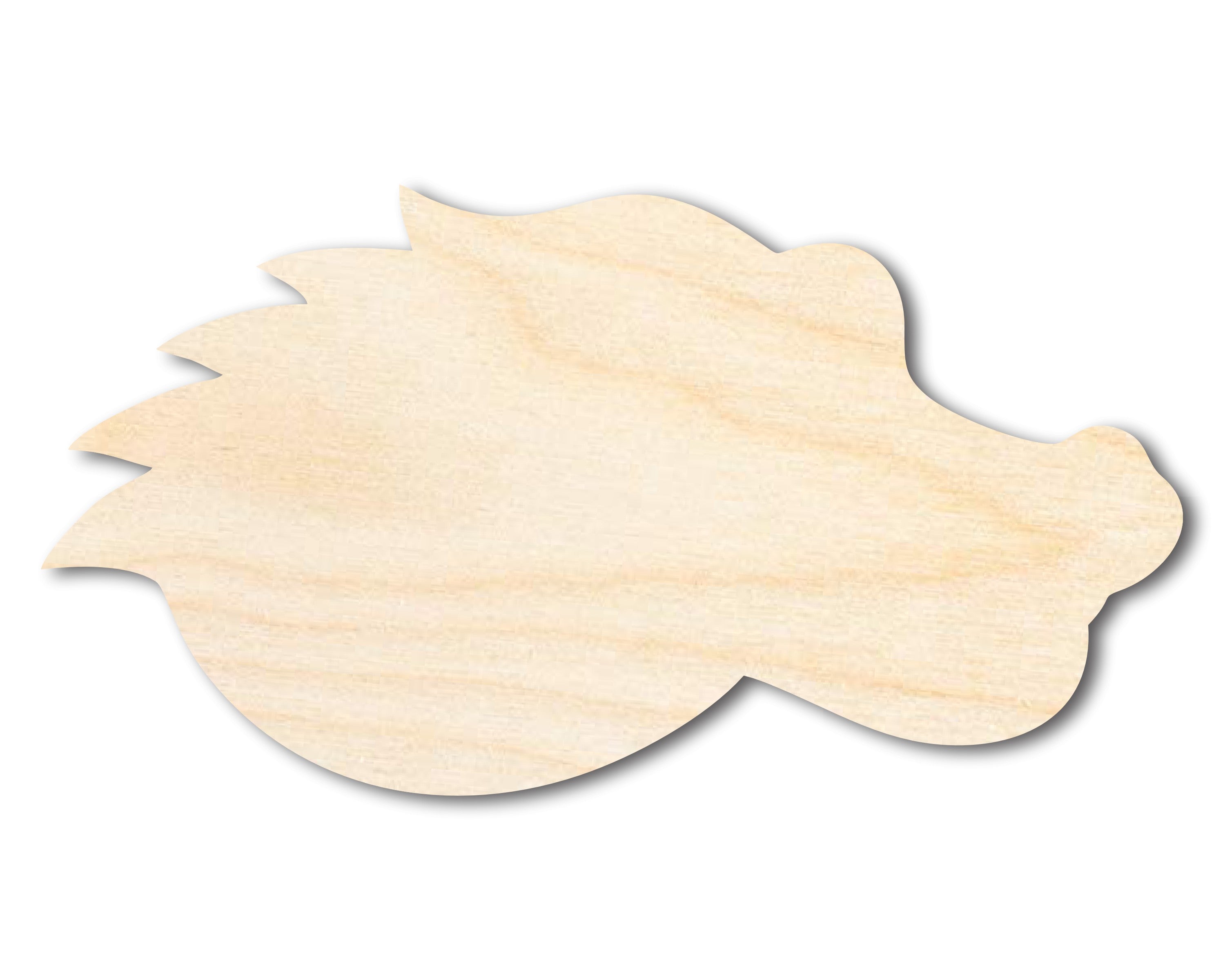 Unfinished DIY Craft Cutout in the Shape of a Wood Gator Mascot, Available for up to 46 Do - It - Yourself Projects