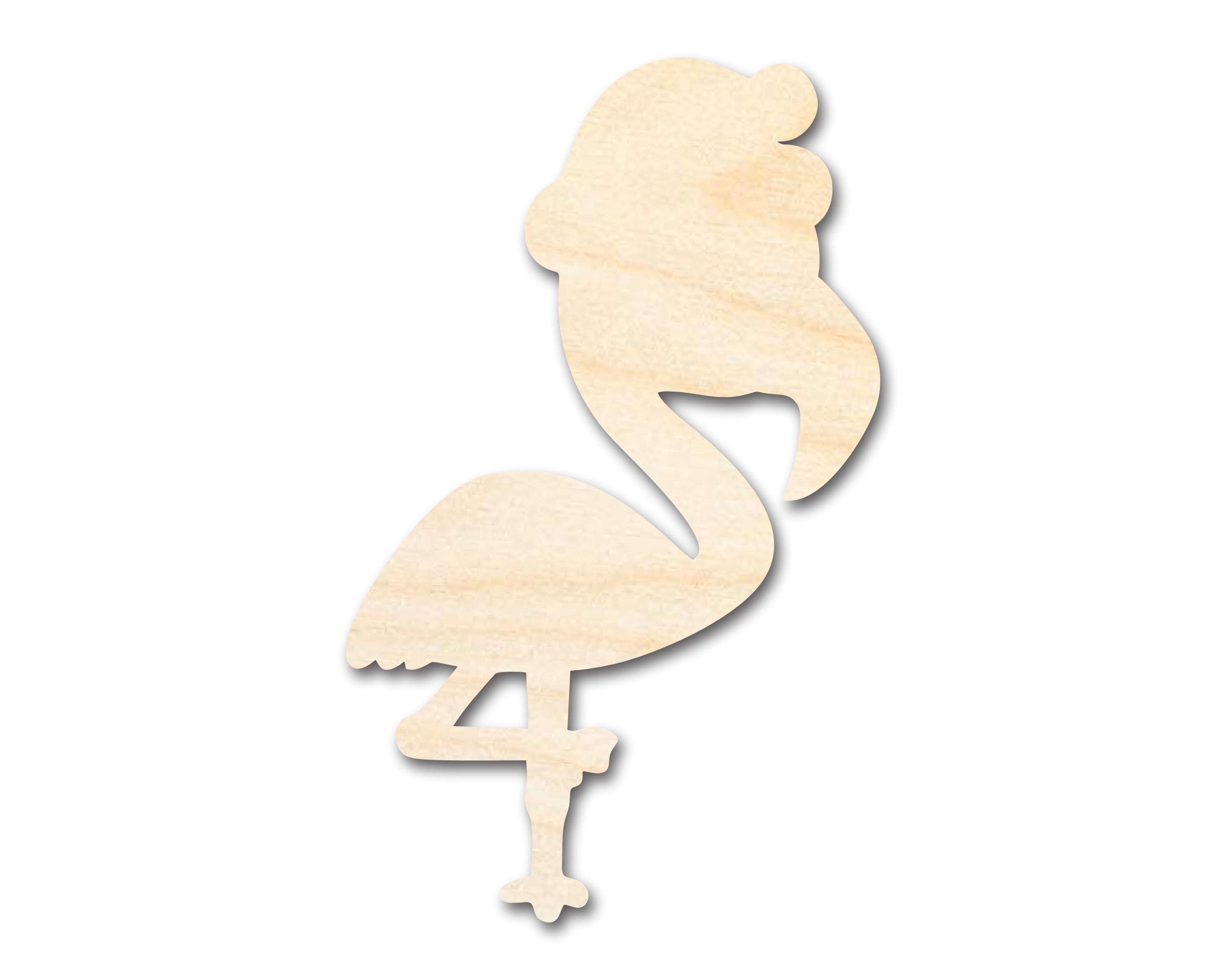 DIY Unfinished Baltic Birch Christmas Flamingo Silhouette Cutouts up to 46 Inches