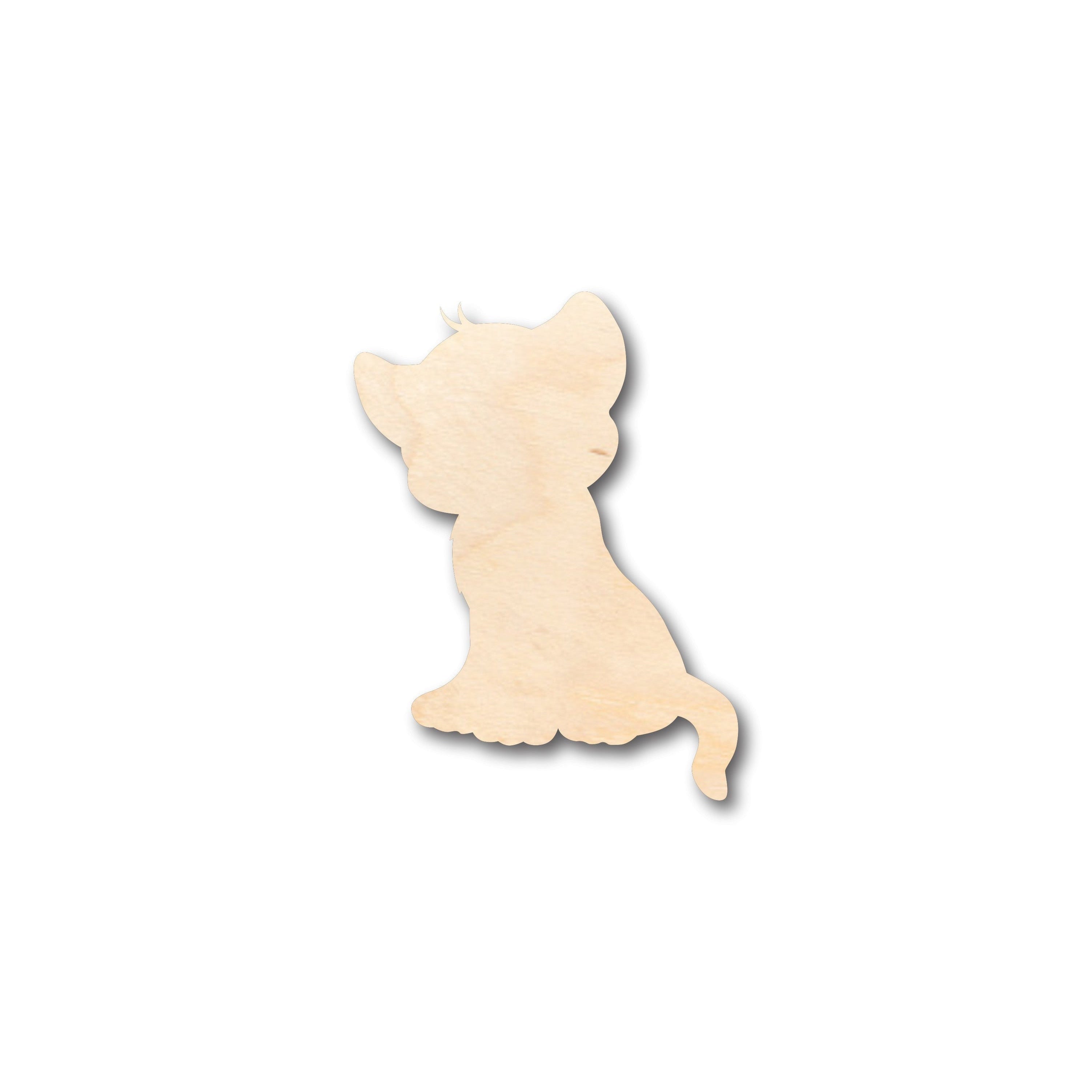 Unfinished Baltic Birch Wood Craft - Adorable Lion Cub Shape Inspired by African Wildlife for Up to 46 DIY Projects