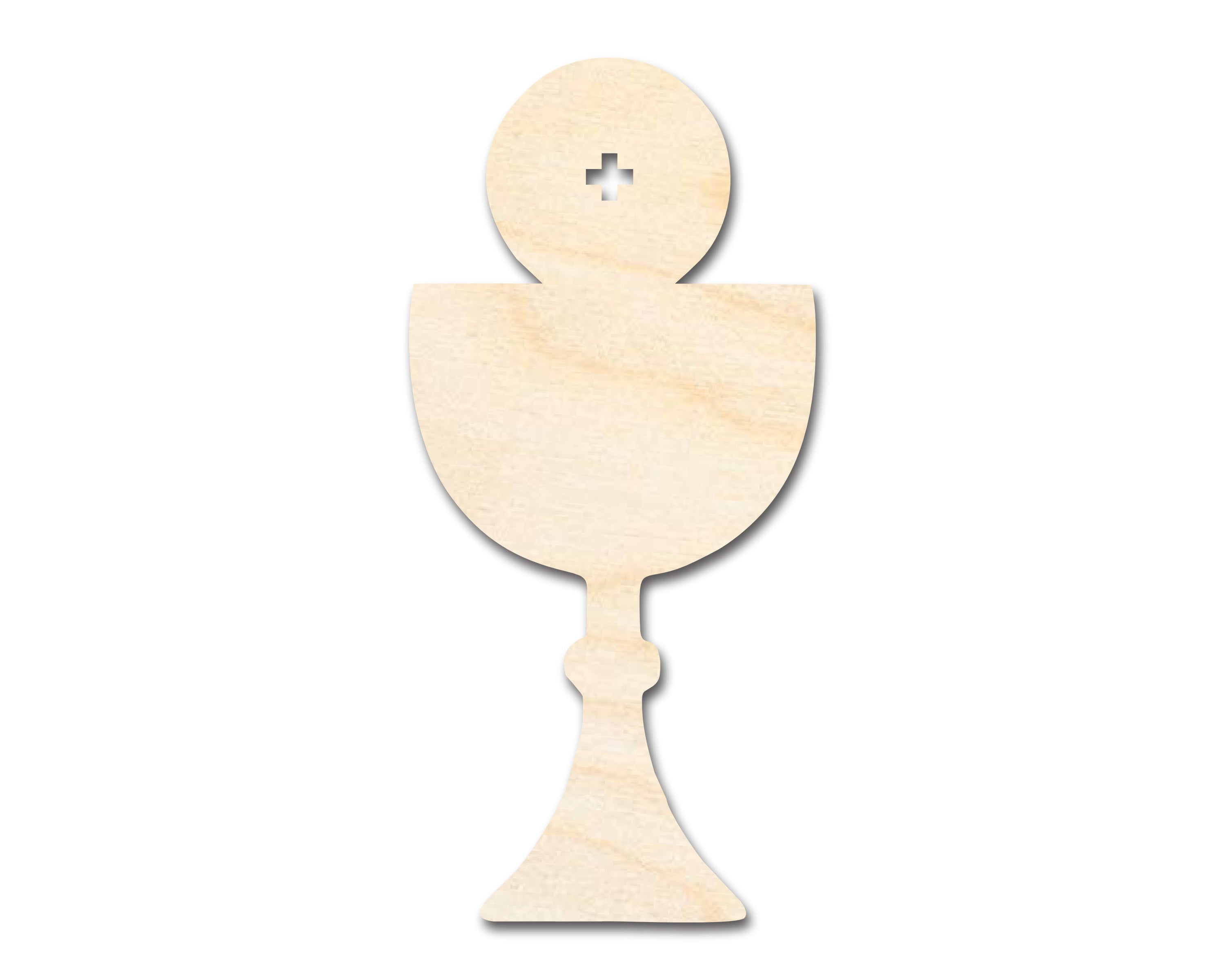 Unfinished Baltic Birch Host and Chalice DIY Craft Cutouts up to 46 Inches