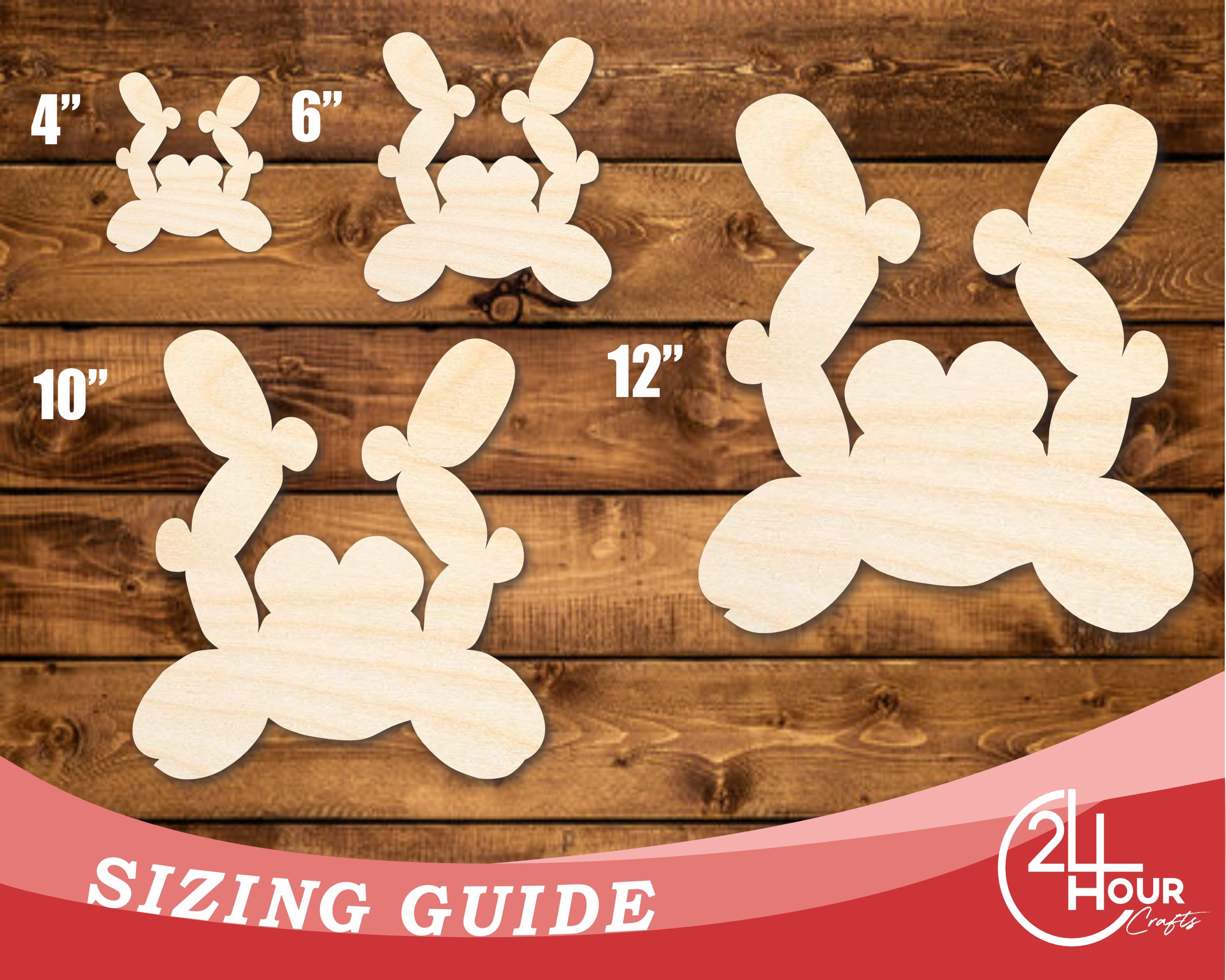 Unfinished DIY Craft Cutout in the Shape of a Balloon Crab, Up to 46 Inches for Do - It - Yourself Projects