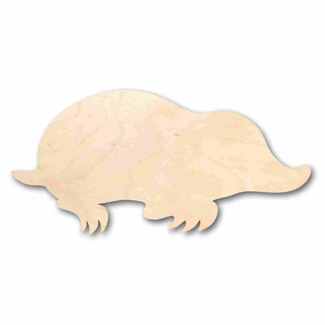 Unfinished DIY Wood Crafts in Mole Shape for Animal and Wildlife Projects, Suitable for up to 46 DIY Ideas