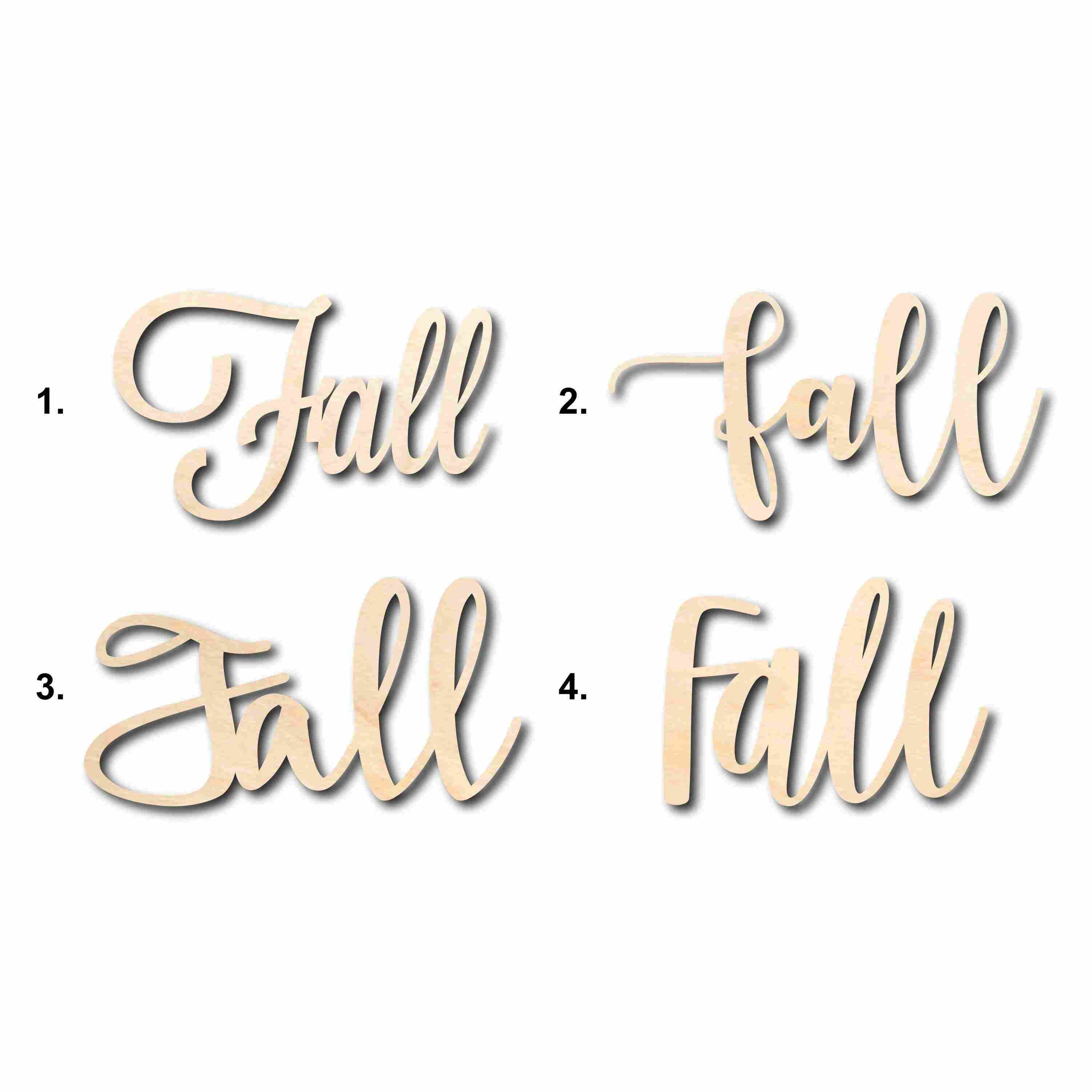 DIY Fall Home Decor: Unfinished Wood Cutout Signs