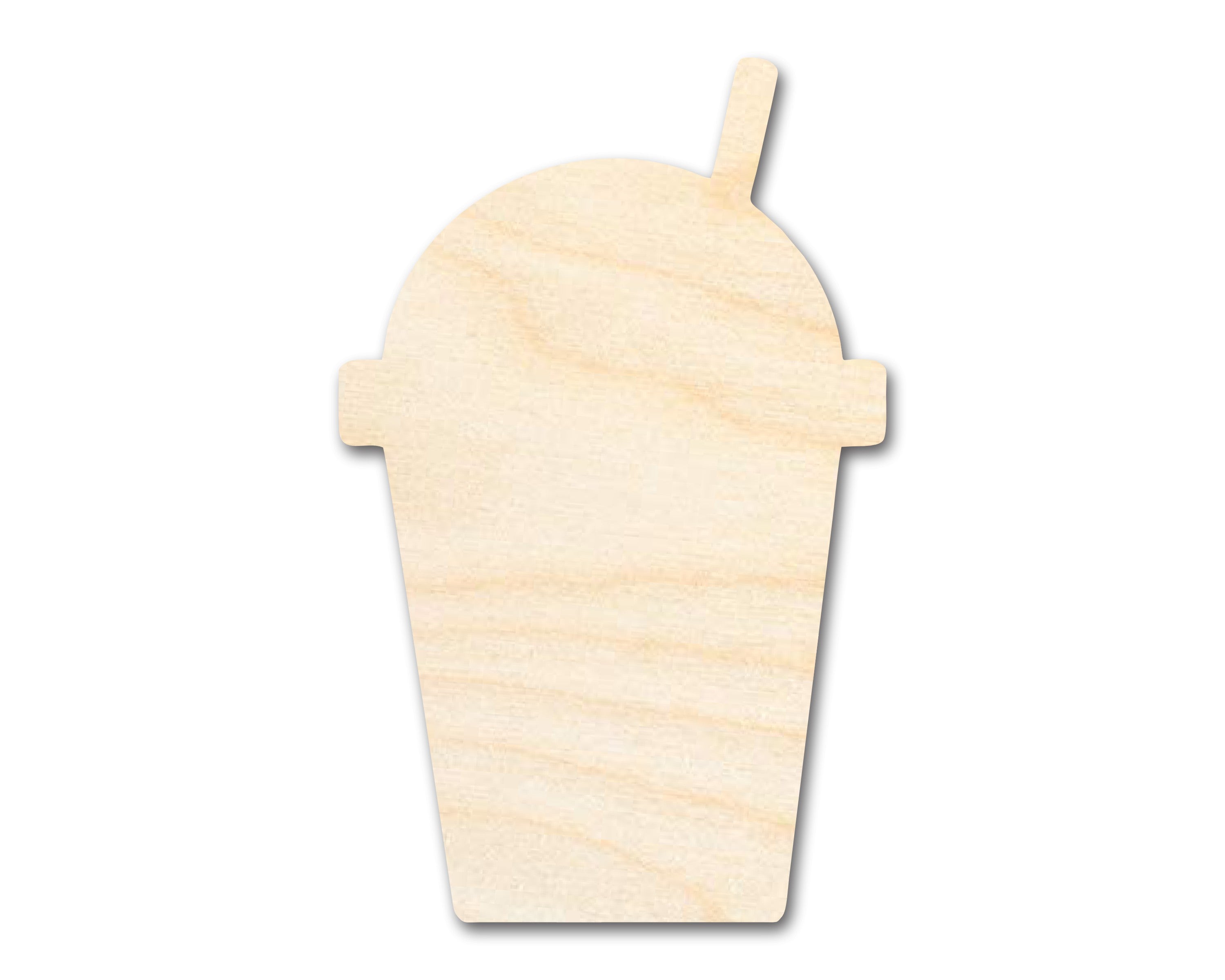 DIY Unfinished Baltic Birch Wood Slushie Drink Shape Cutouts - Up to 46 Inches