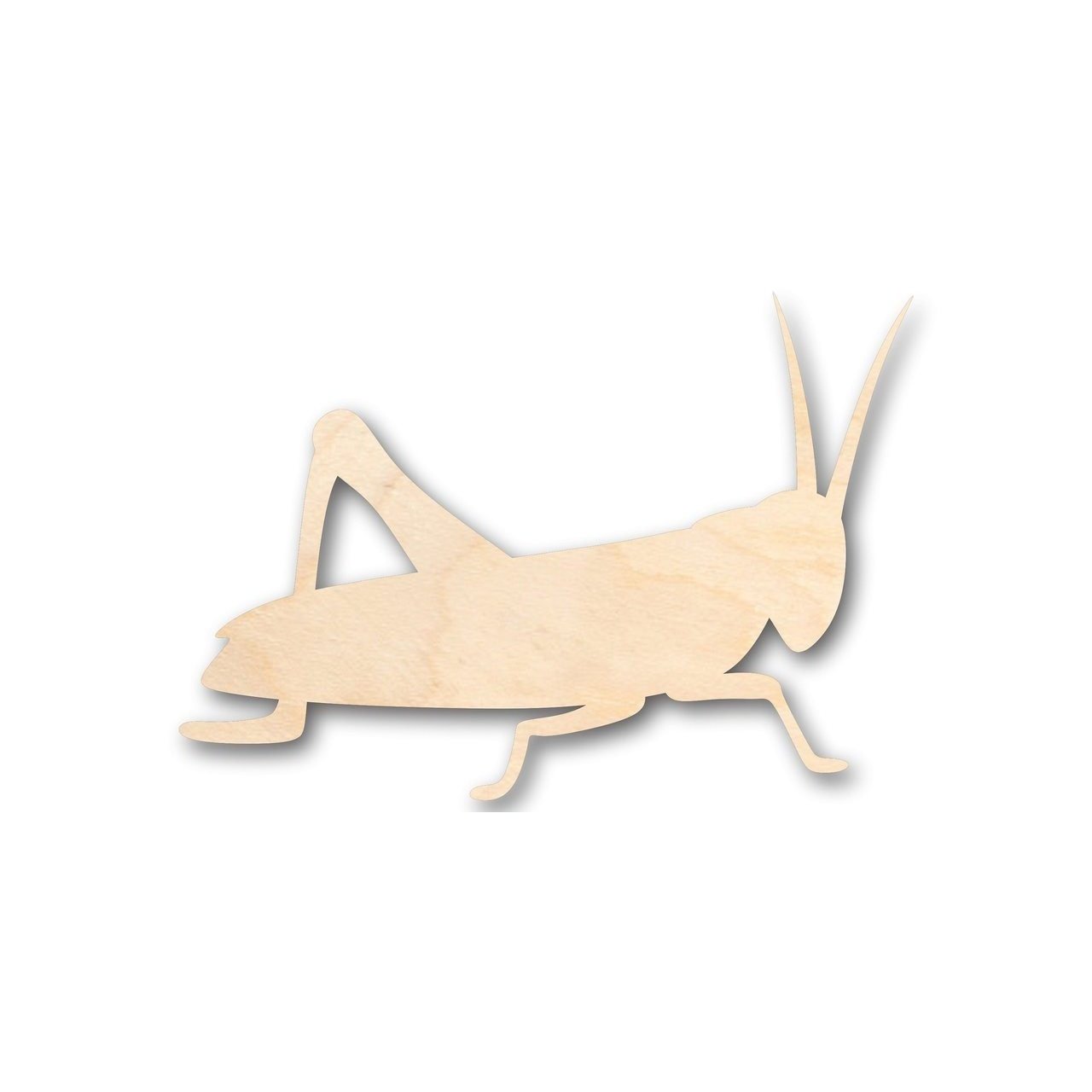 DIY Unfinished Baltic Birch Wood Grasshopper Shapes up to 24 Inches