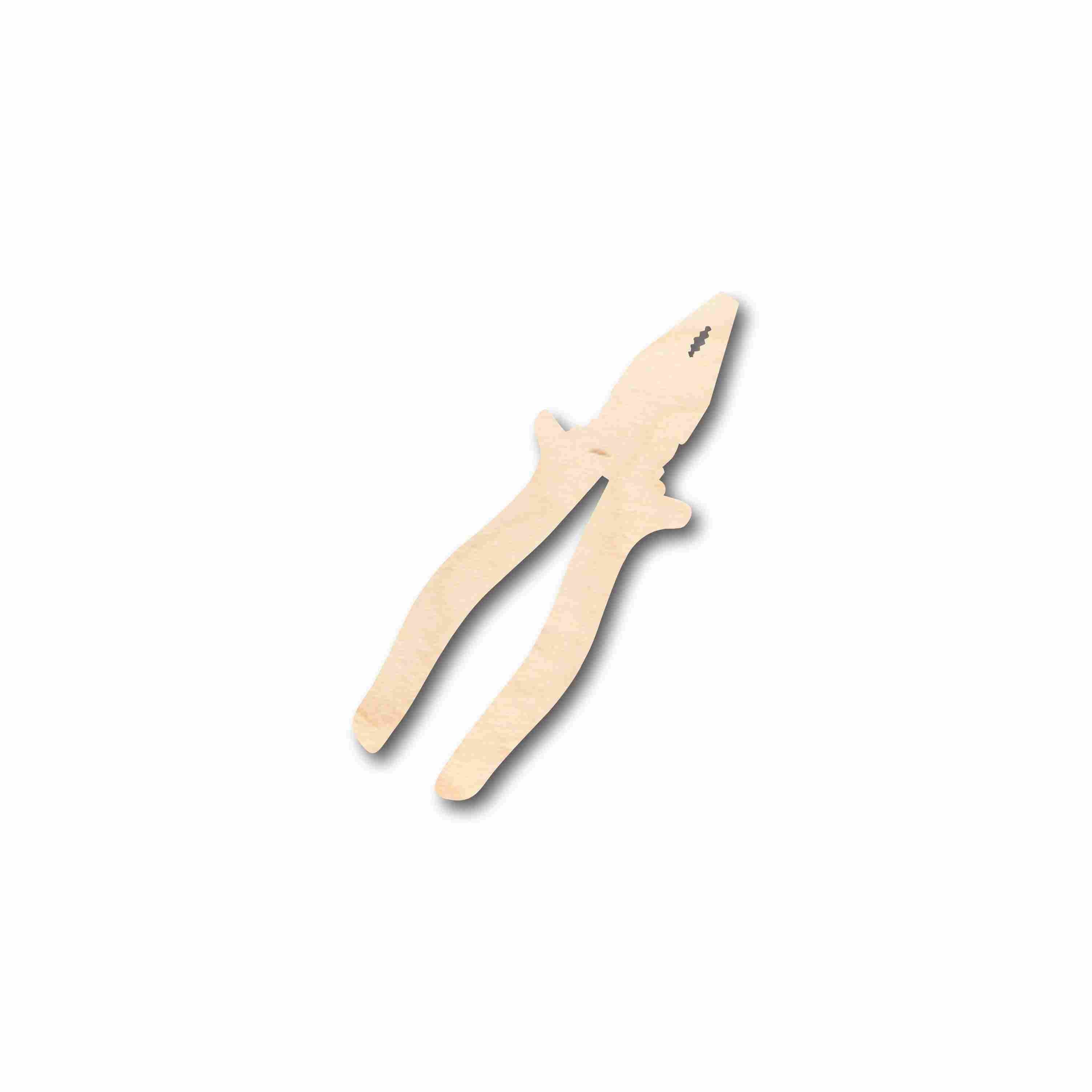 Unfinished Baltic Birch Wood Plier Silhouette for Up to 46 DIY Crafts