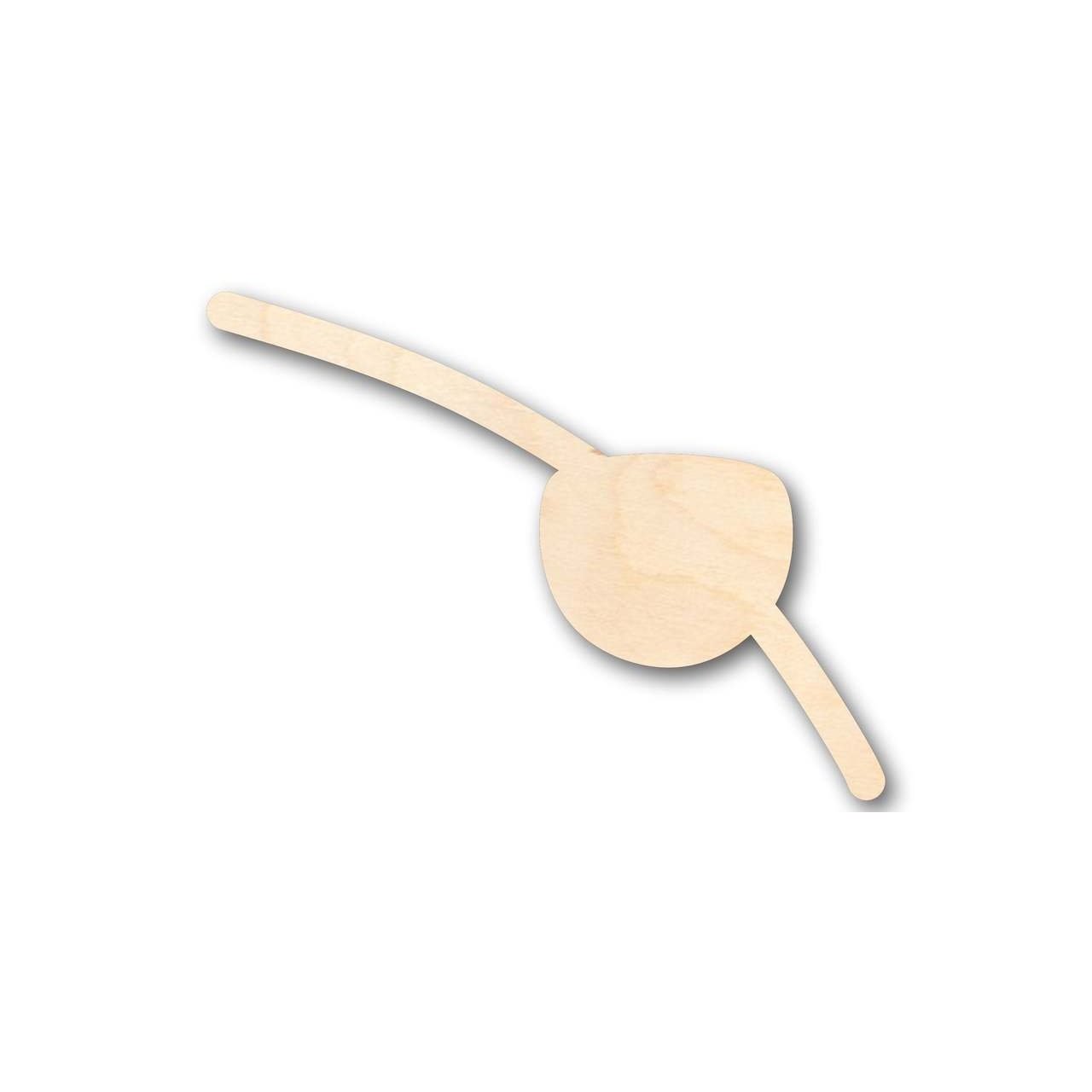 DIY Unfinished Wood Eyepatch Shapes for Pirate Crafts, Up to 46 Pieces