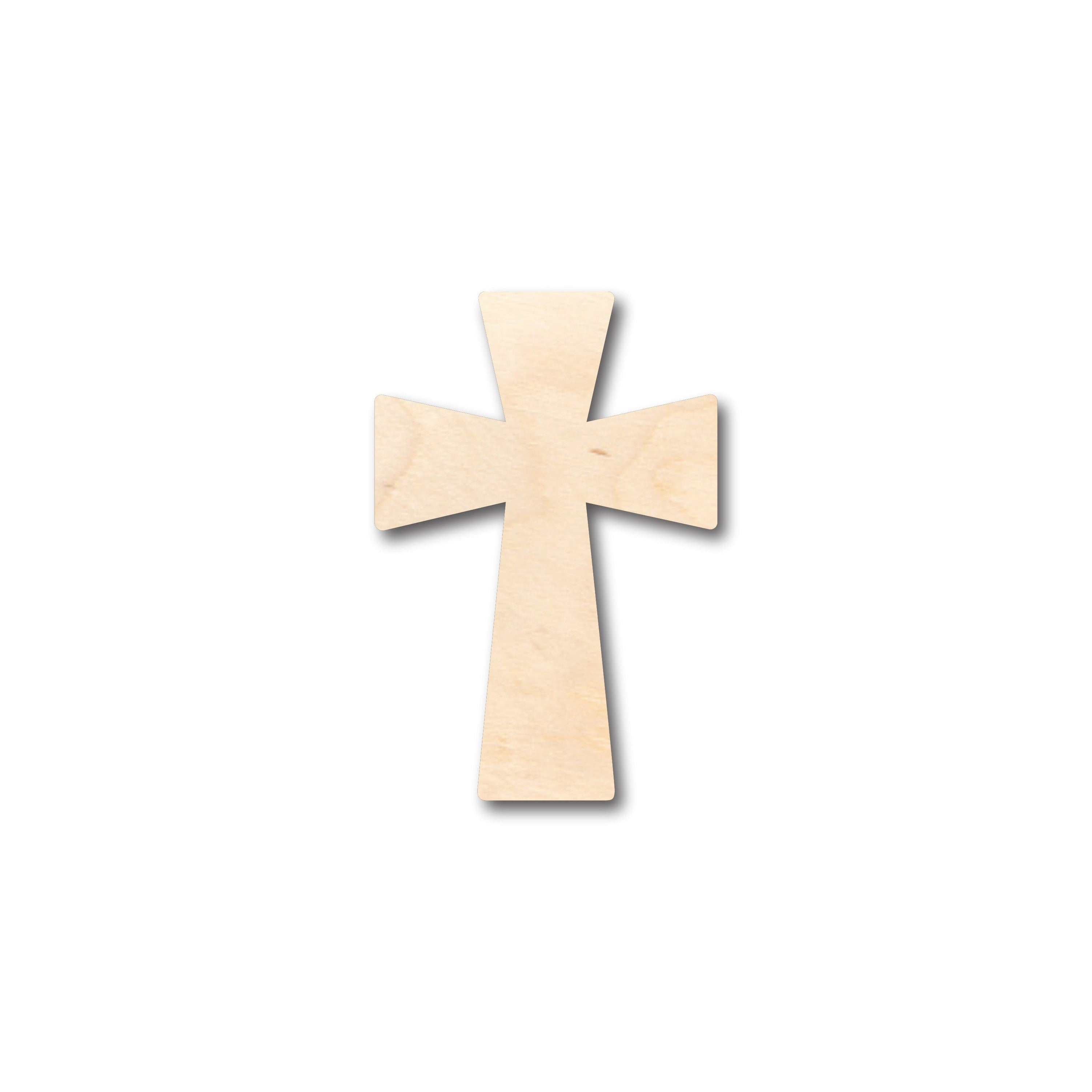 Unfinished Germanic Cross Shape Wood Crafts - Ideal for Up to 46 DIY Projects