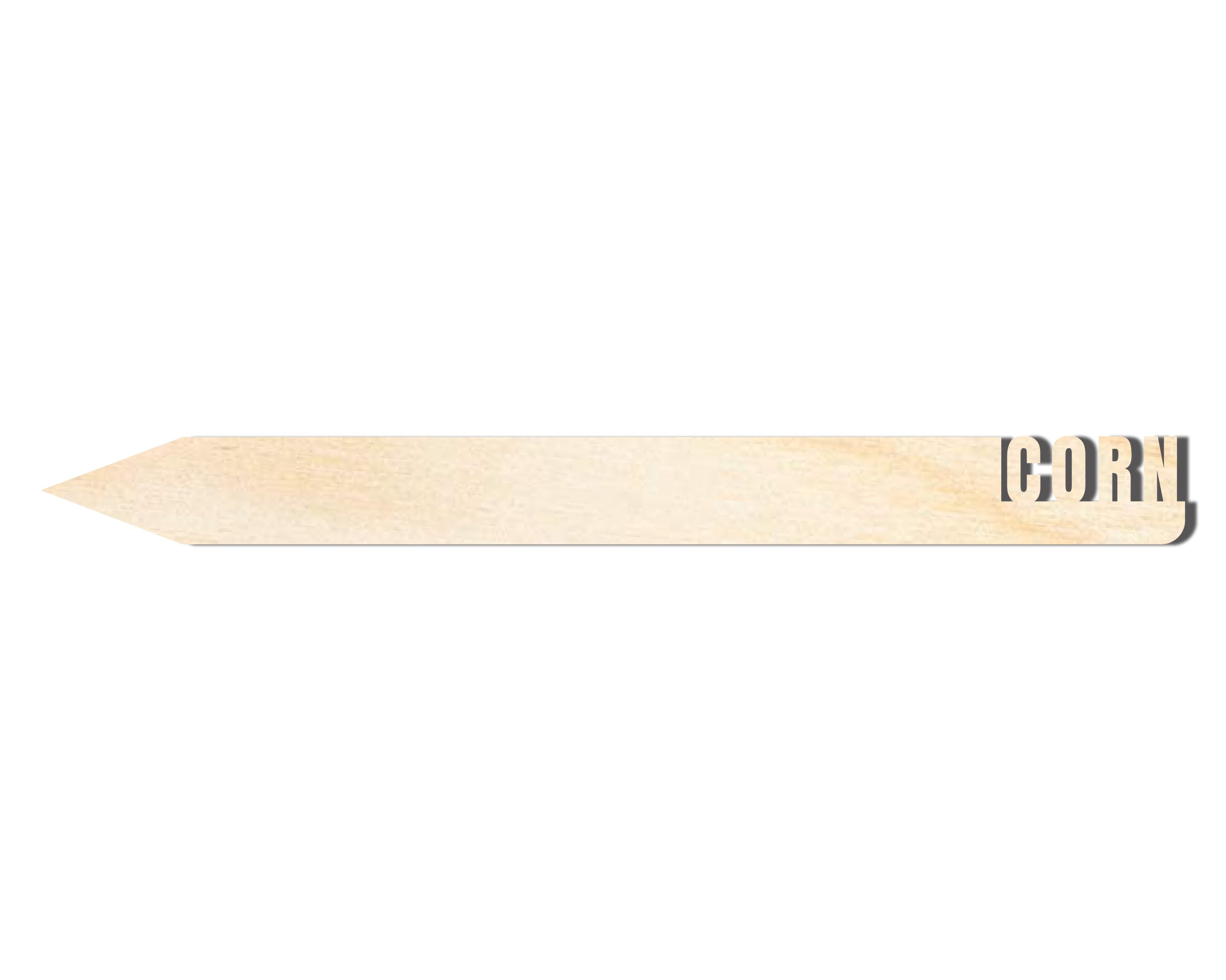 DIY Unfinished Baltic Birch Corn Garden Stake, Up to 24 Inches