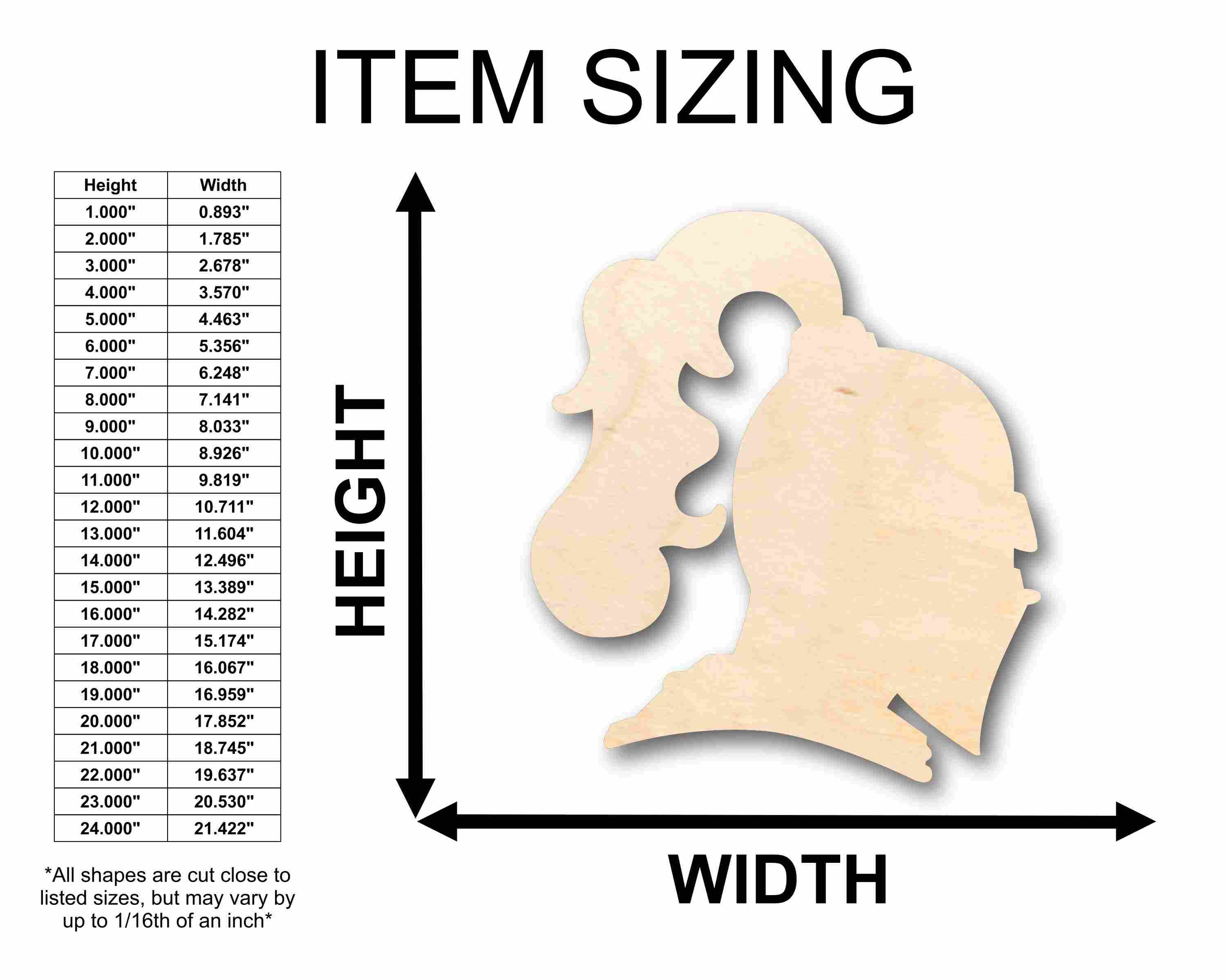 Unfinished DIY Wood Craft - Knight Silhouette, Up to 46 Inches for Creative Projects