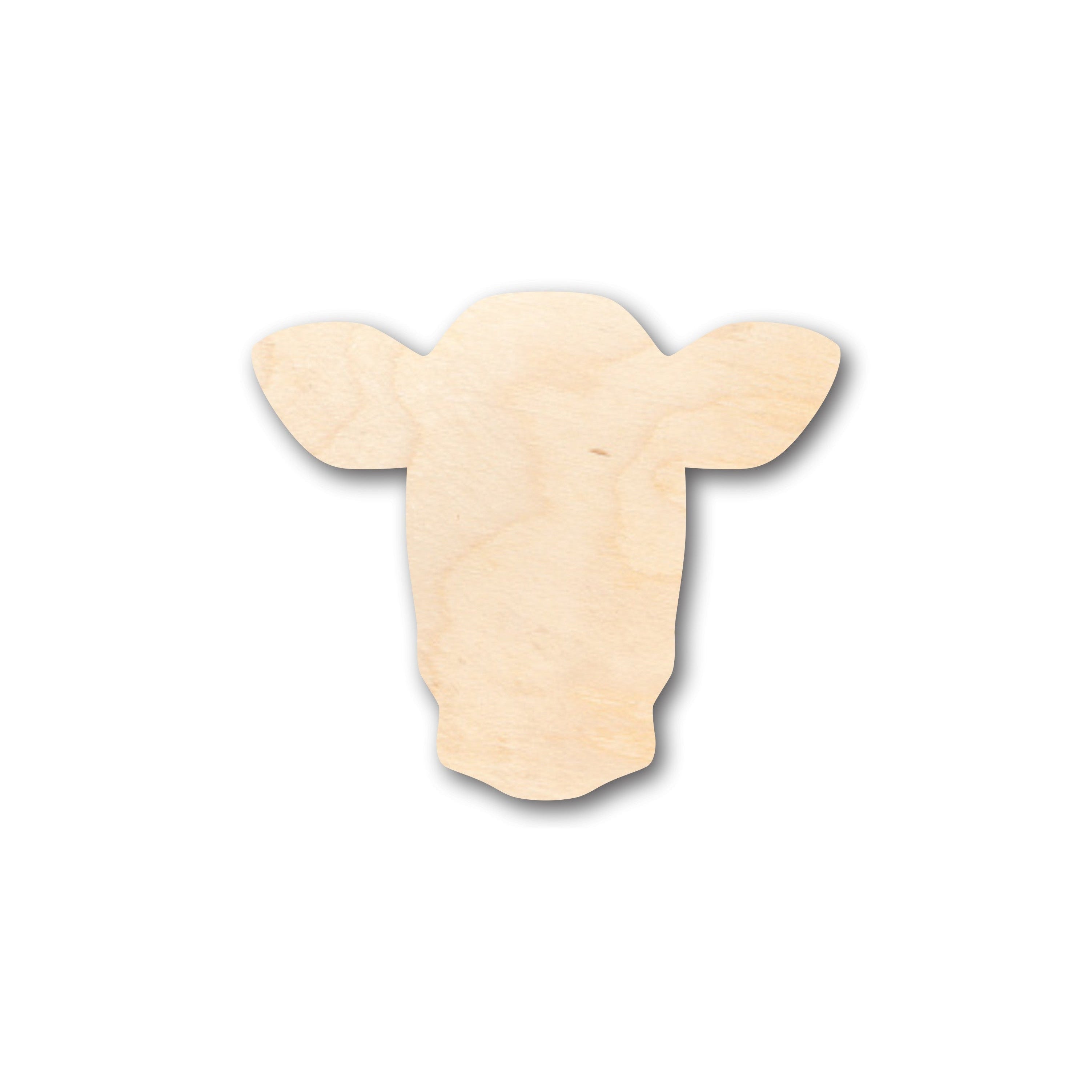 Unfinished Baltic Birch Wood Dairy Cow Shape for Up to 46 DIY Projects