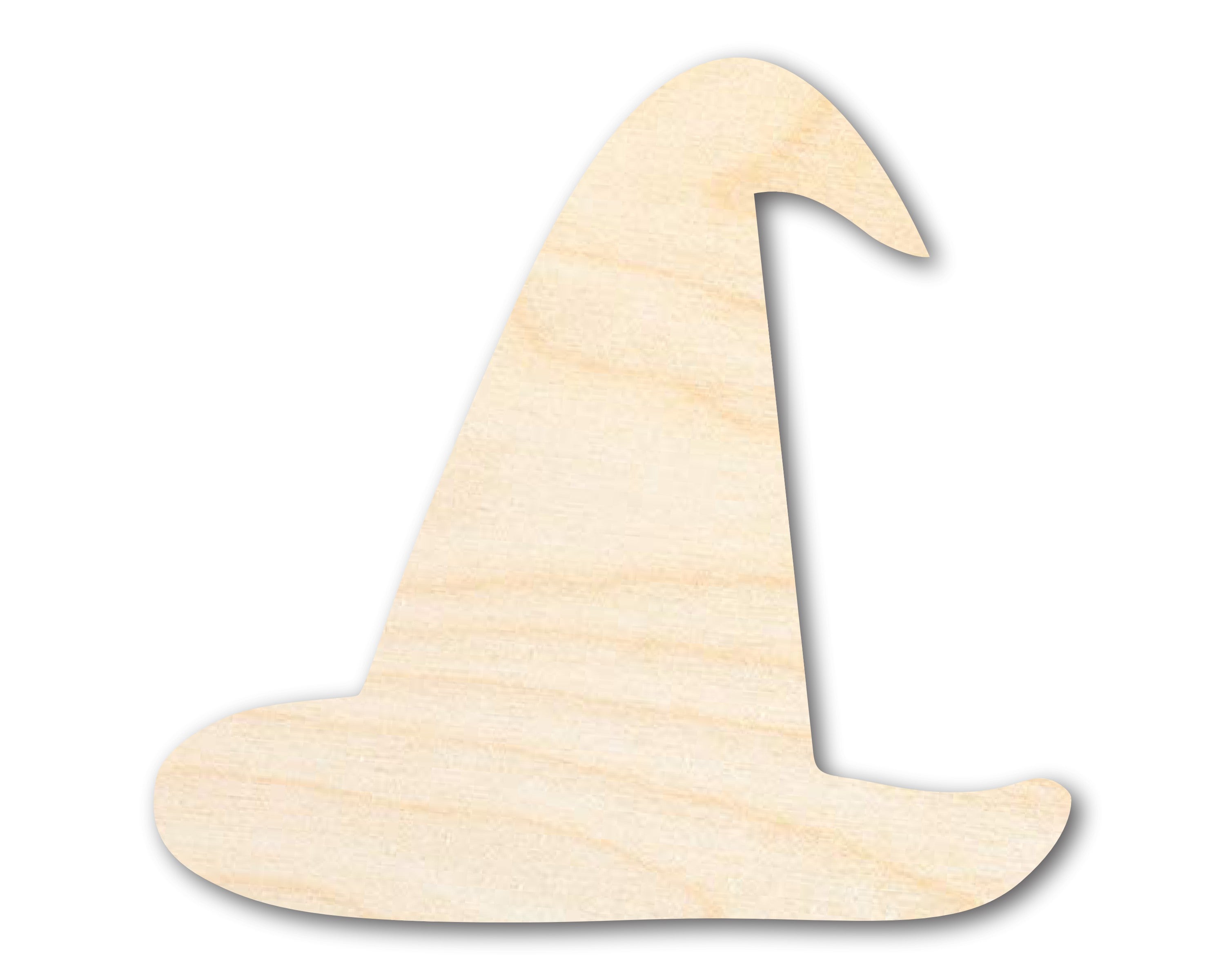 Large-Scale, Cost-Effective Unfinished Wood Witch Hat Silhouette for DIY Crafts