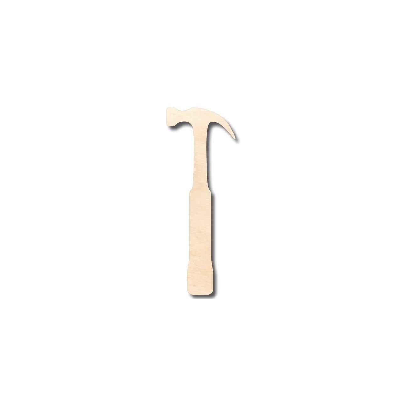 Unfinished Baltic Birch Wood Hammer Shape for DIY Tool and Craft Projects up to 46 Different Designs