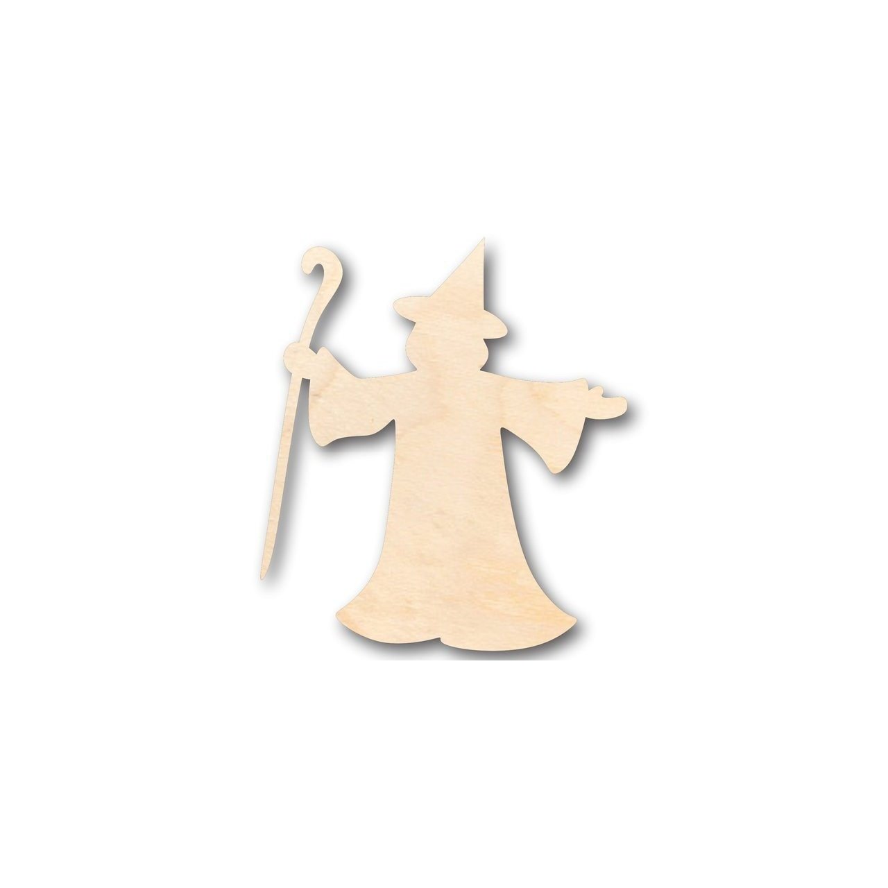 DIY Unfinished Wood Wizard Fantasy Shape for Halloween Crafts up to 46
