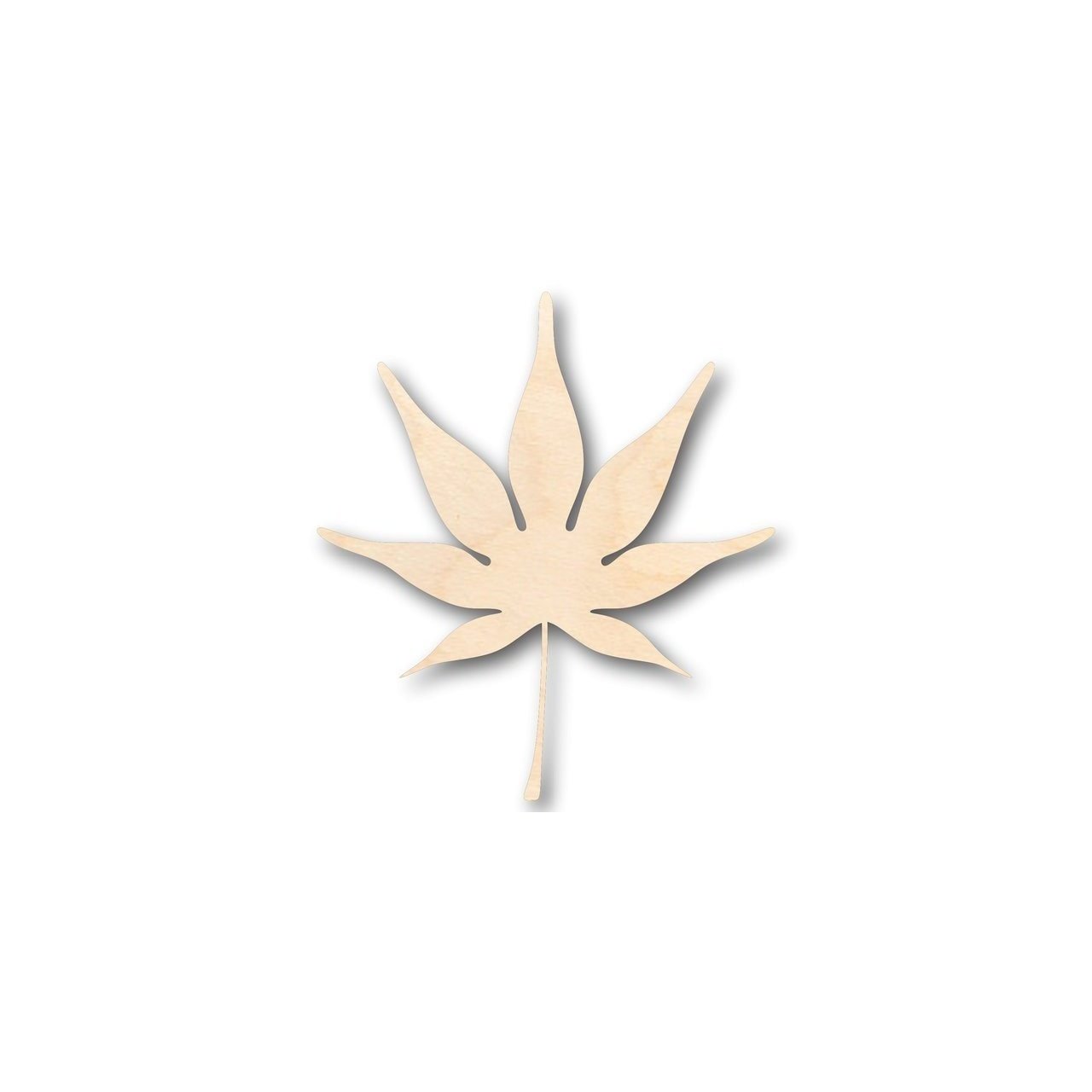 DIY Unfinished Baltic Birch Japanese Maple Leaf Shapes for Fall Crafts (Up to 24
