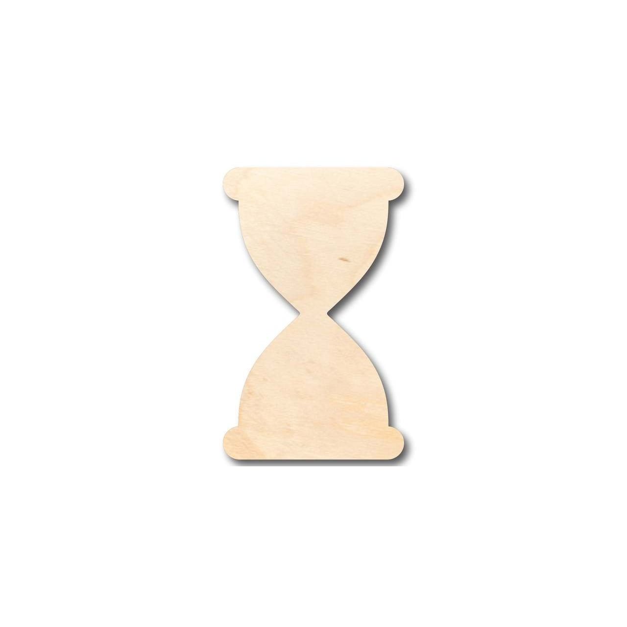 DIY Unfinished Sanded Wood Hourglass Shape Crafts up to 24 Inches