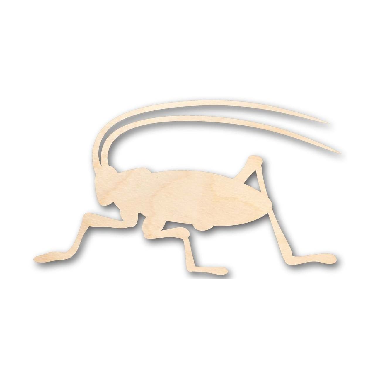 Unfinished Handmade Wood Cricket-Shaped DIY Craft Items for Insect and Wildlife Crafts - Sizes Up to 46 Inches