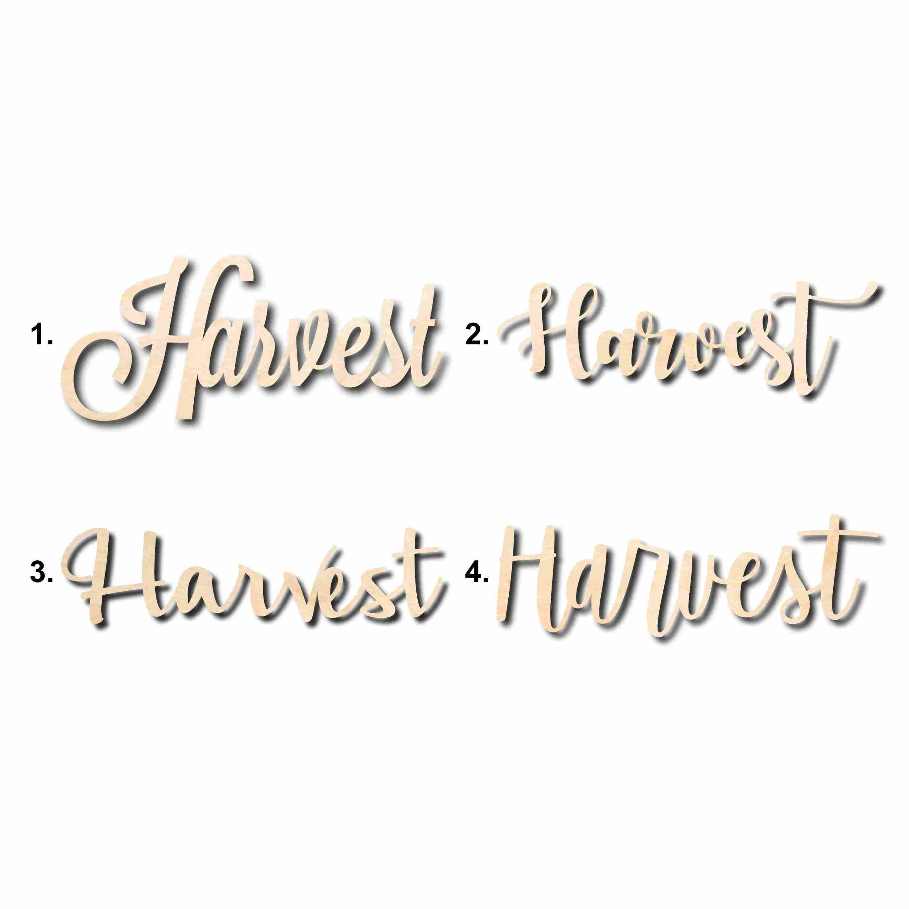 DIY Unfinished Harvest Sign Wood Cutout for Home Decor