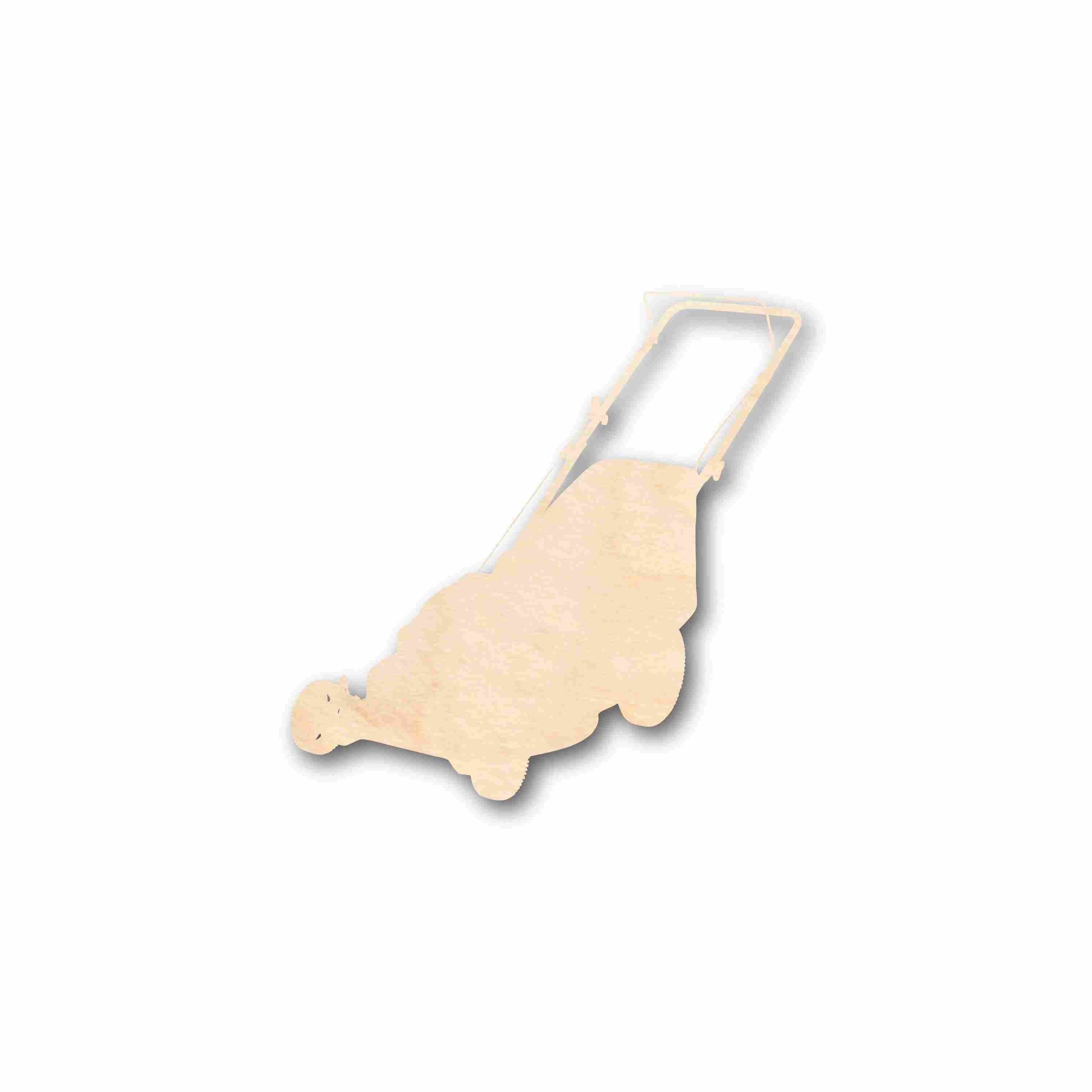 DIY Unfinished Wood Mower Silhouette for Up to 46 Craft Projects