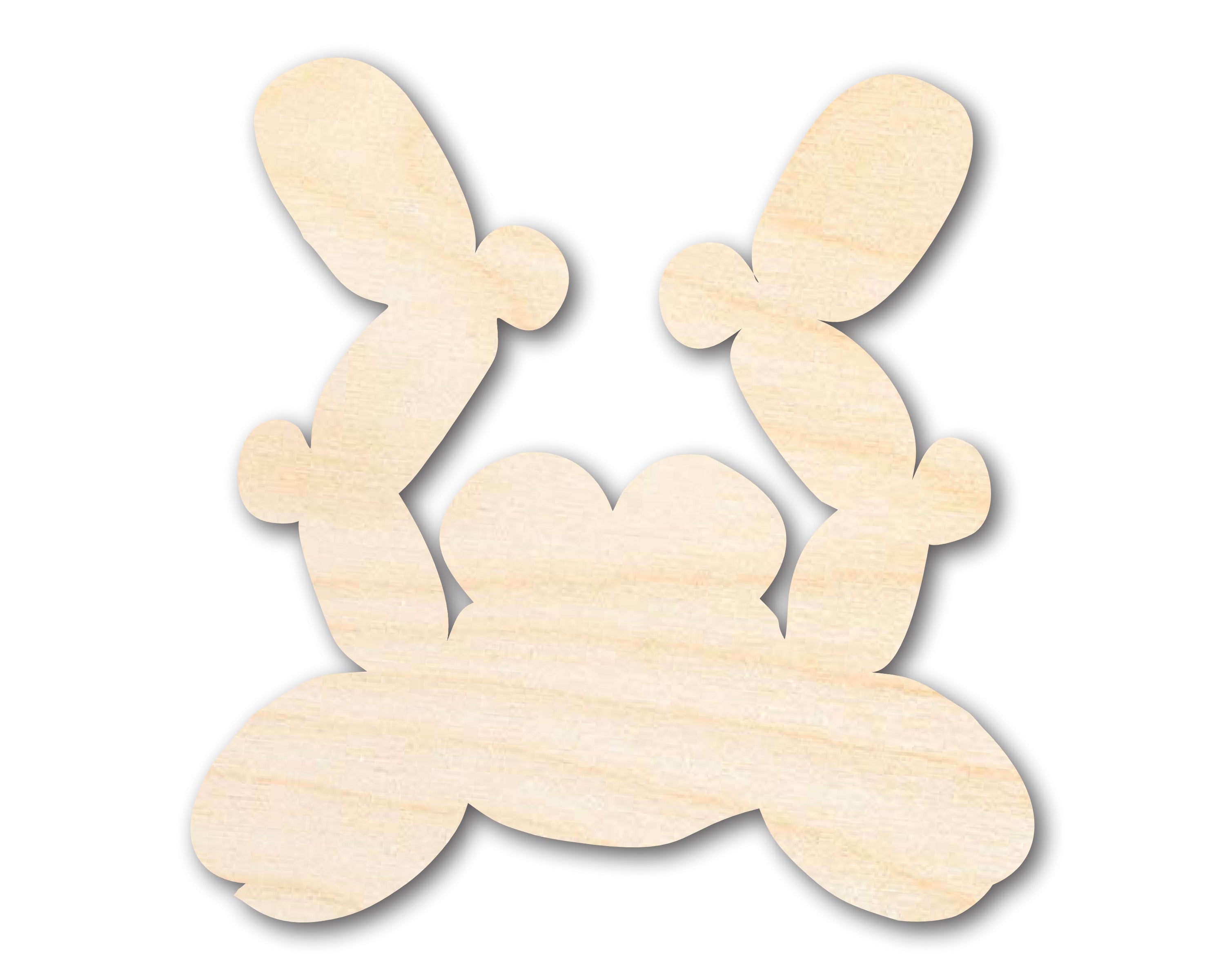 Unfinished DIY Craft Cutout in the Shape of a Balloon Crab, Up to 46 Inches for Do - It - Yourself Projects