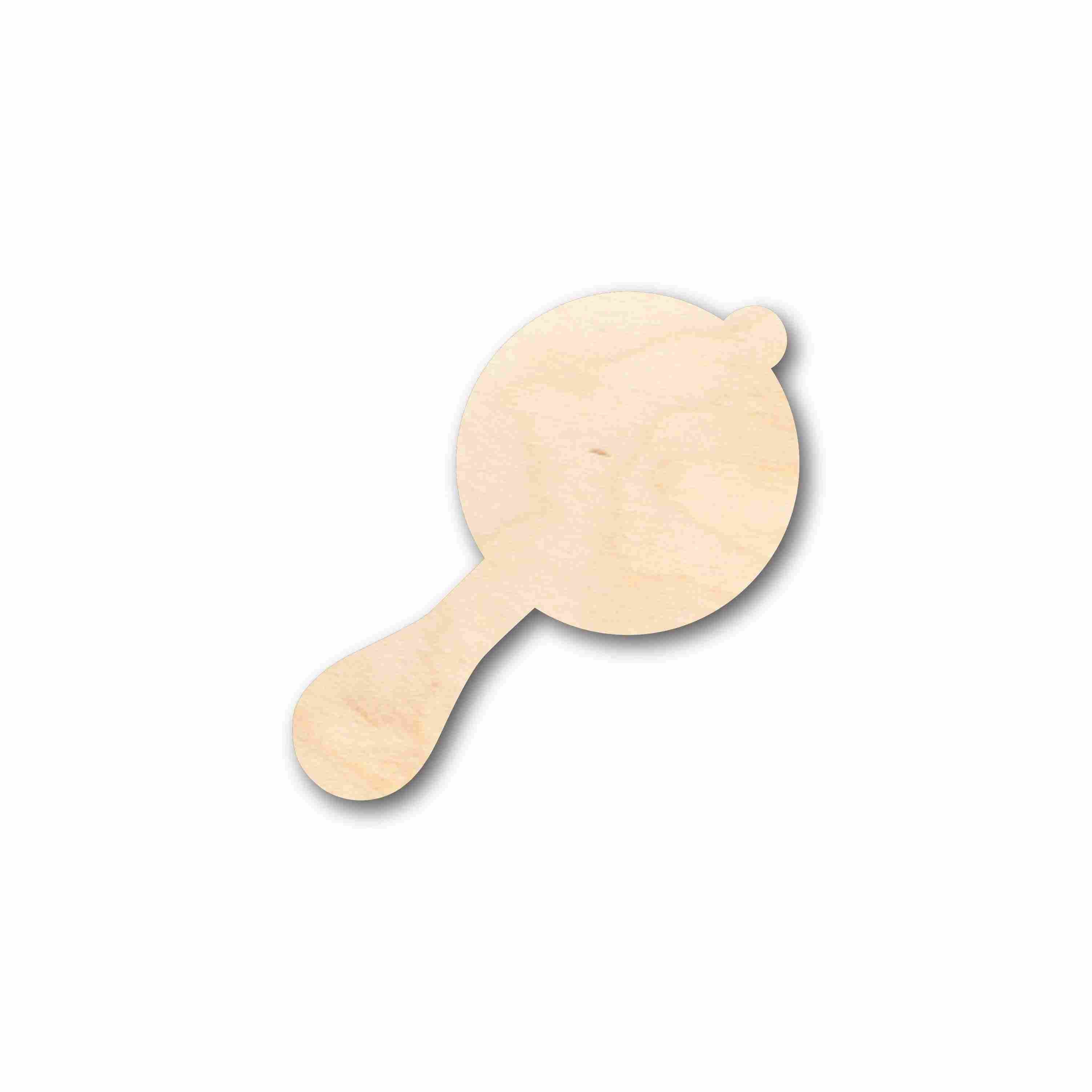 DIY Unfinished Wood Baby Rattle Silhouette - Up to 46 Crafting Options