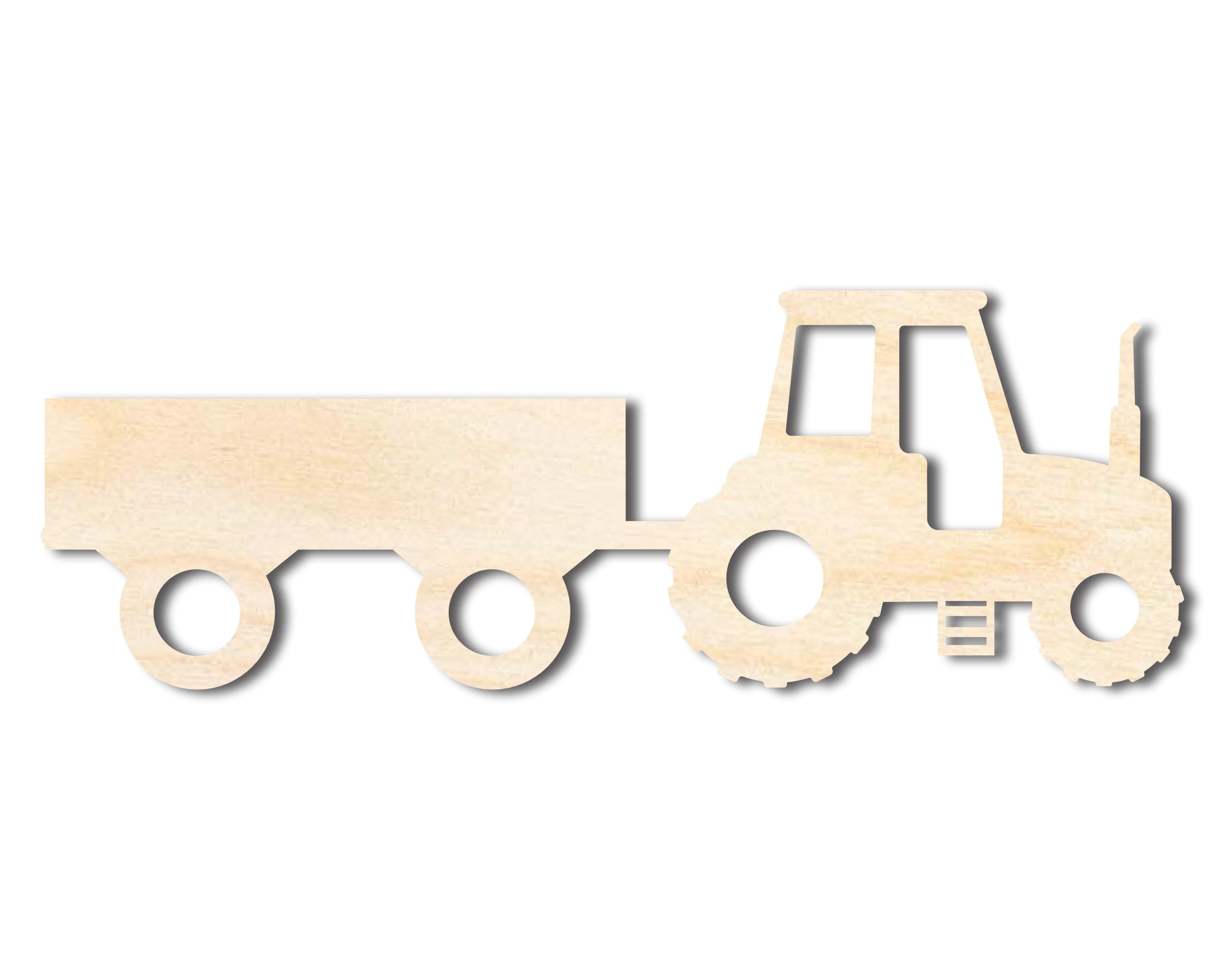 DIY Unfinished Baltic Birch Wood Hay Ride Shape Cutout up to 46 Inches