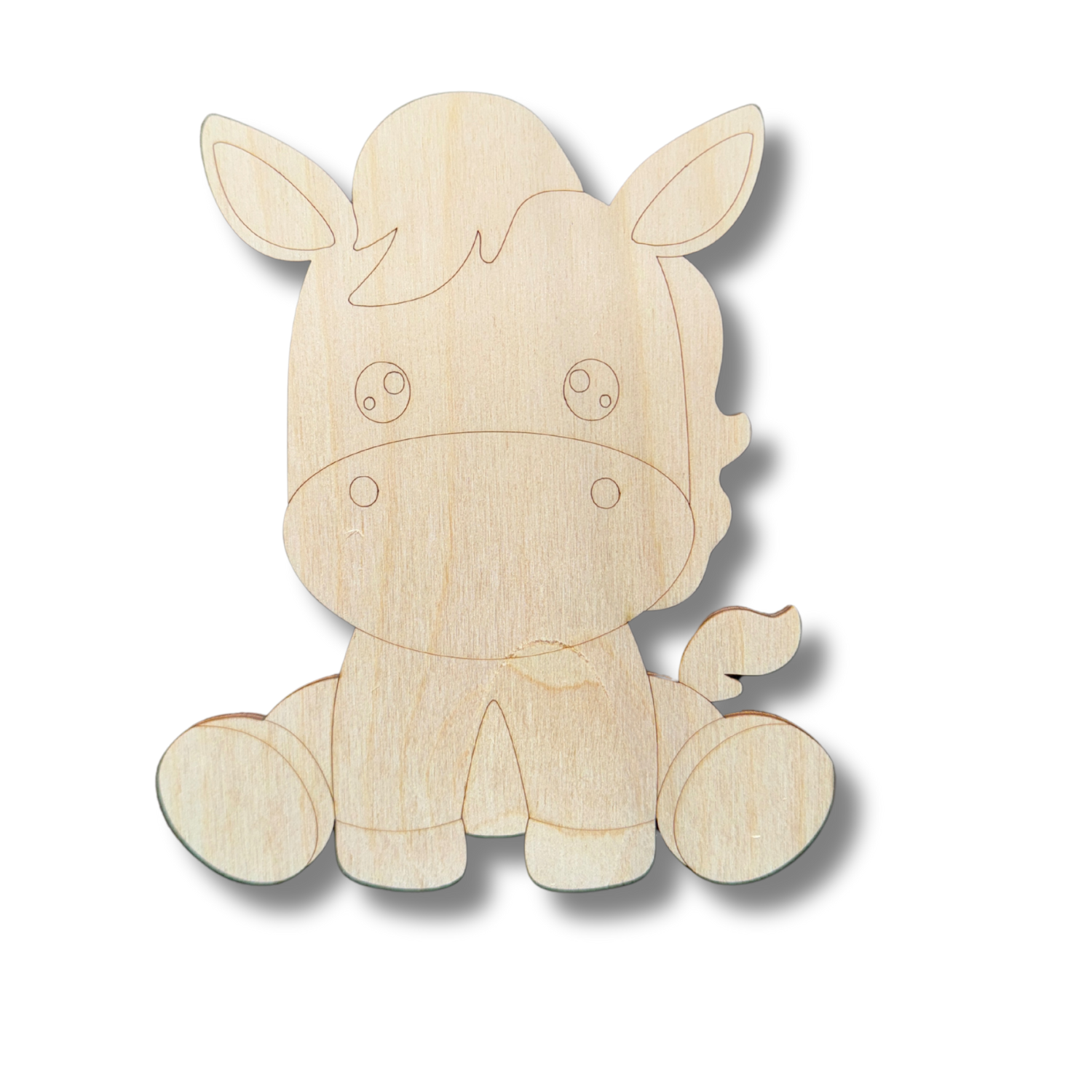 DIY Unfinished Wood Etched Horse Shapes for Line-by-Line Painting (up to 30 Pieces)