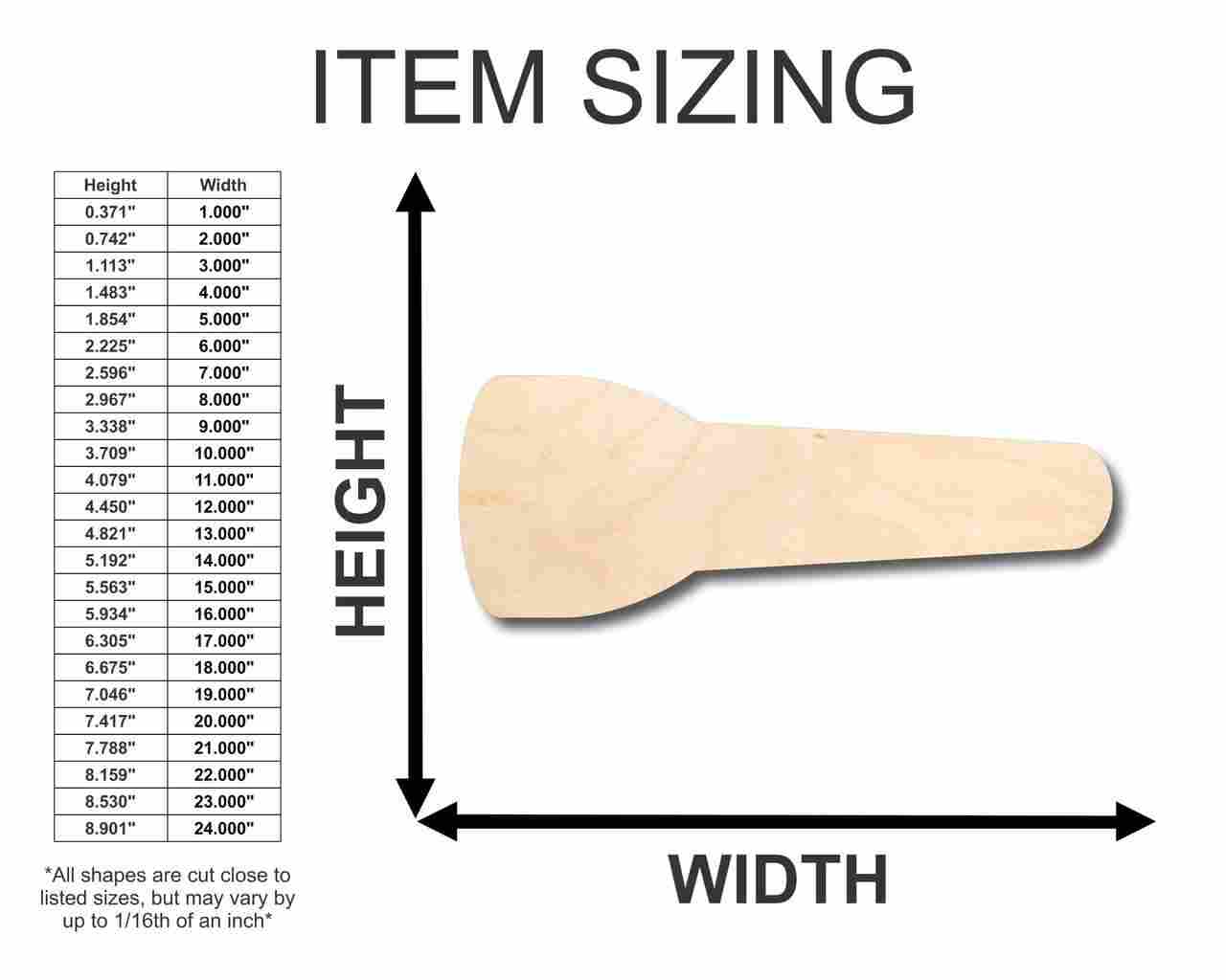 DIY Unfinished Wood Flashlight Shapes for Crafting - Up to 46 Pieces