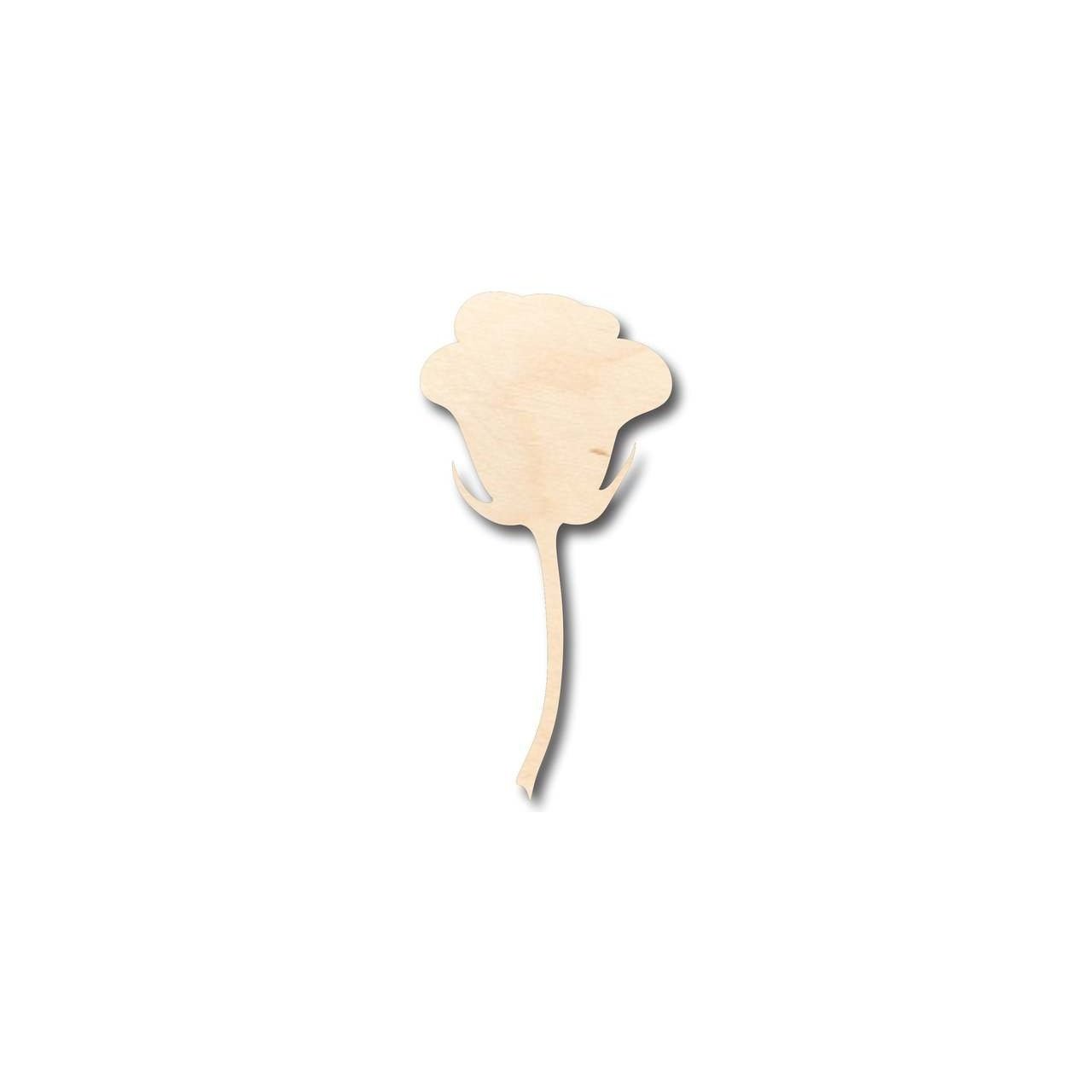 Unfinished Wood Rose Shape for Valentine's Day Love - Ideal DIY Flower Craft Supplies up to 46 Different DIY Options