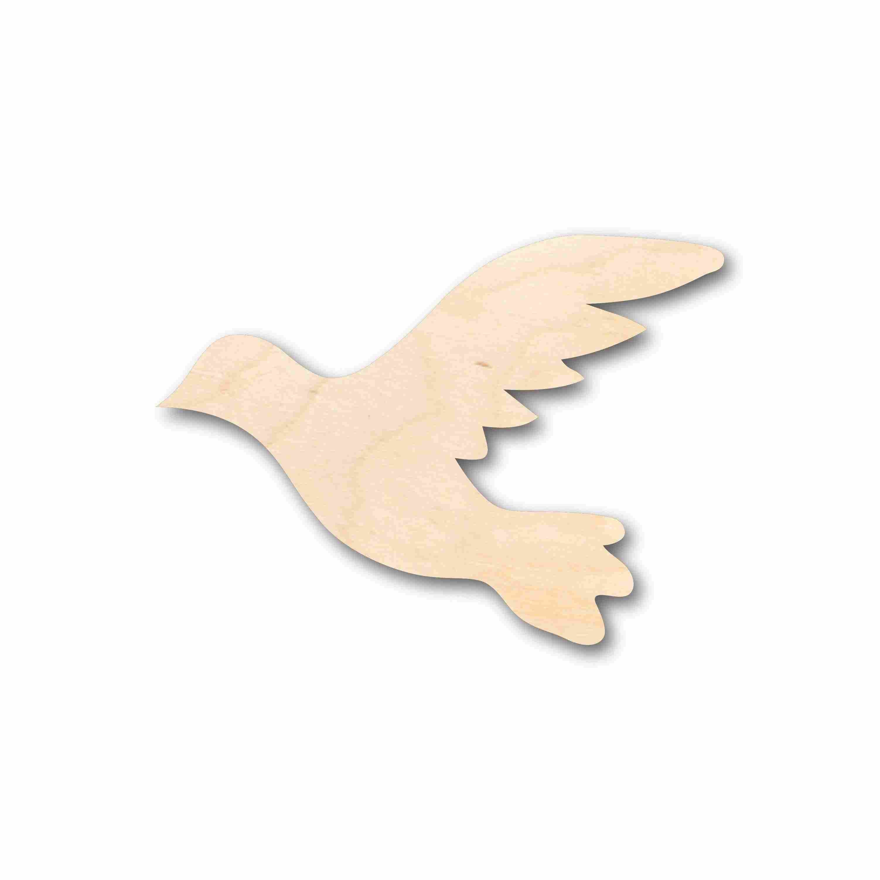 DIY Unfinished Wood Flying Dove Bird Silhouette - Up to 46 for Crafts