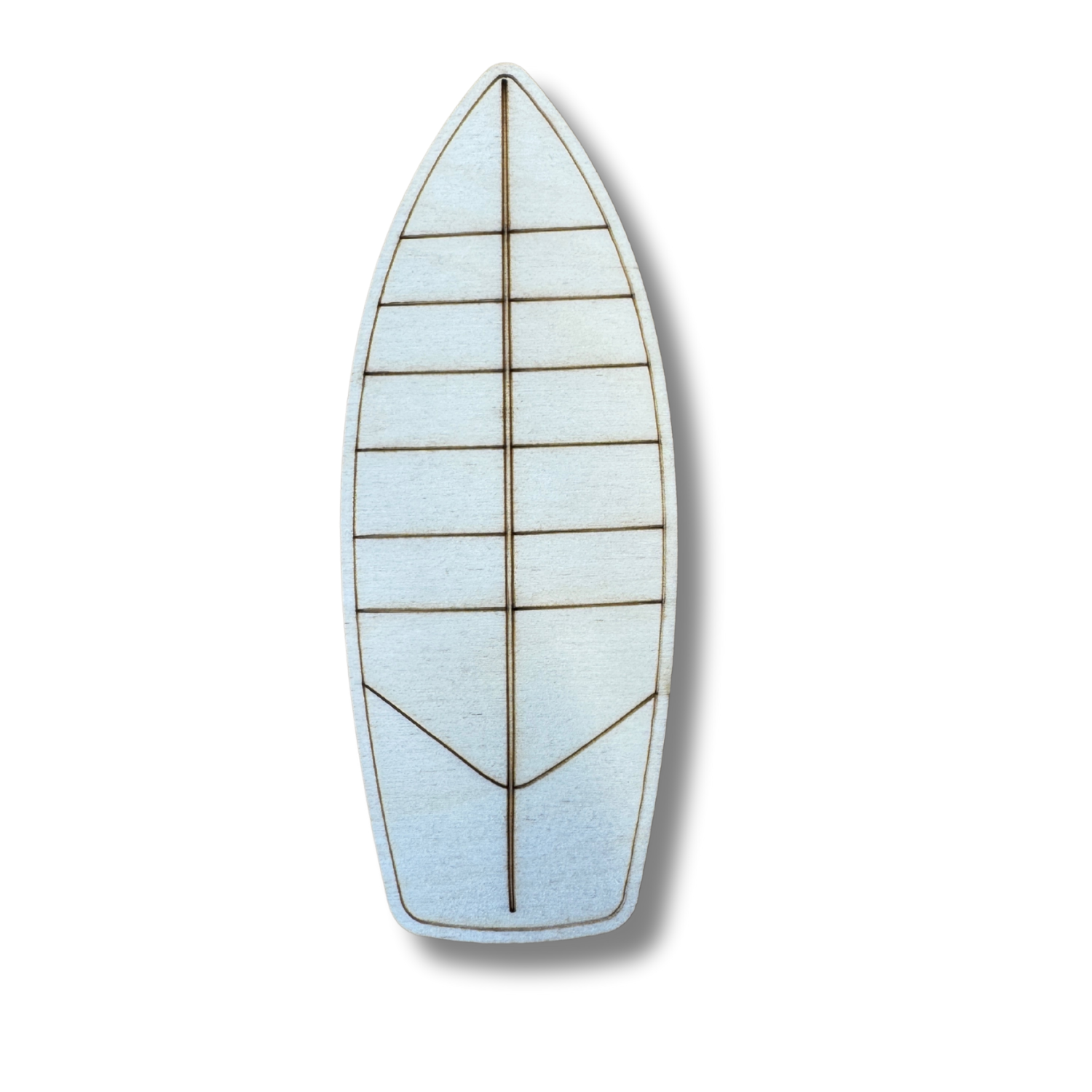 Unfinished Wood Etched Striped Surfboard Shapes for Up to 30 DIY Paint - by - Line Crafts