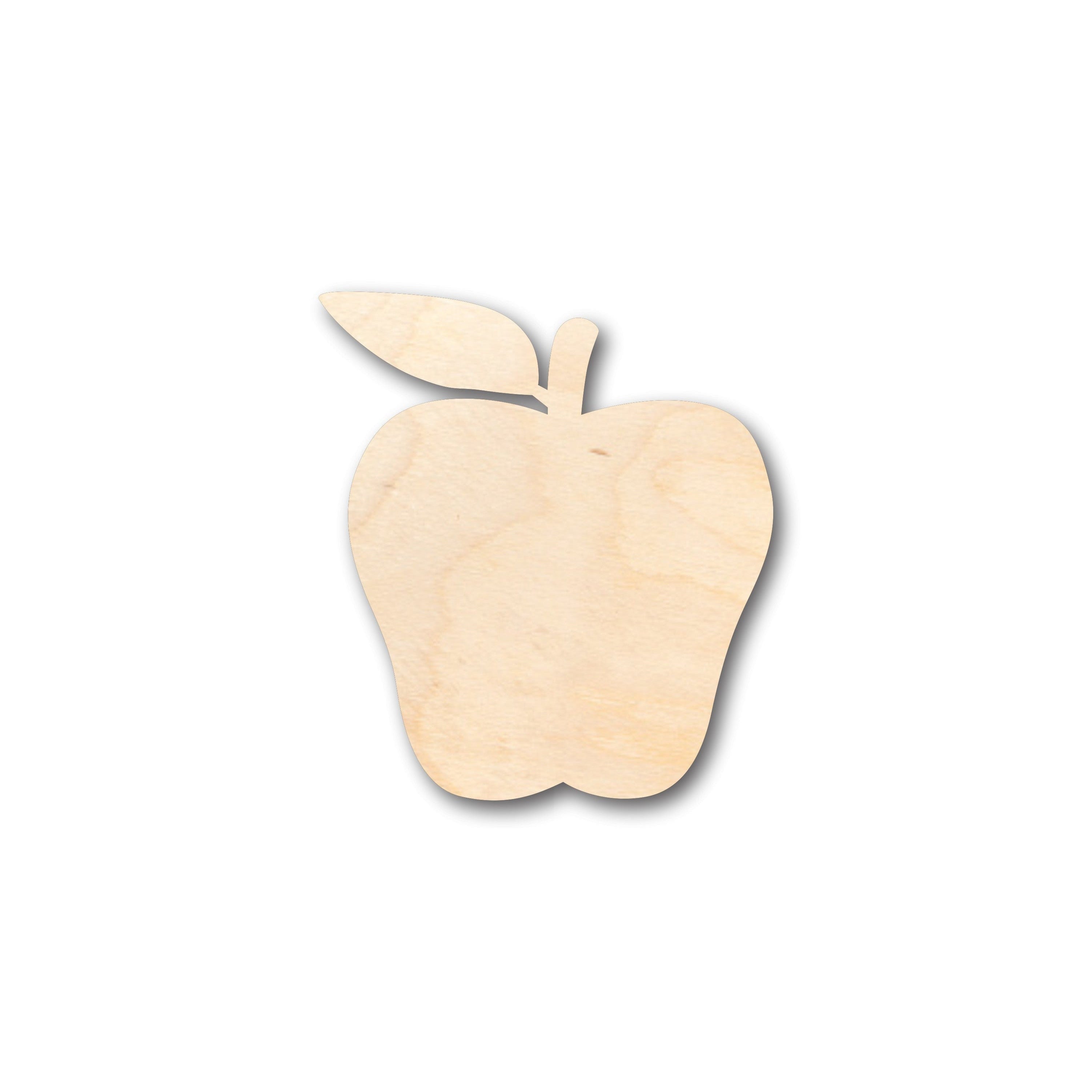 Unfinished Wood Red Delicious Apple Shape - Craft - up to 46 DIY