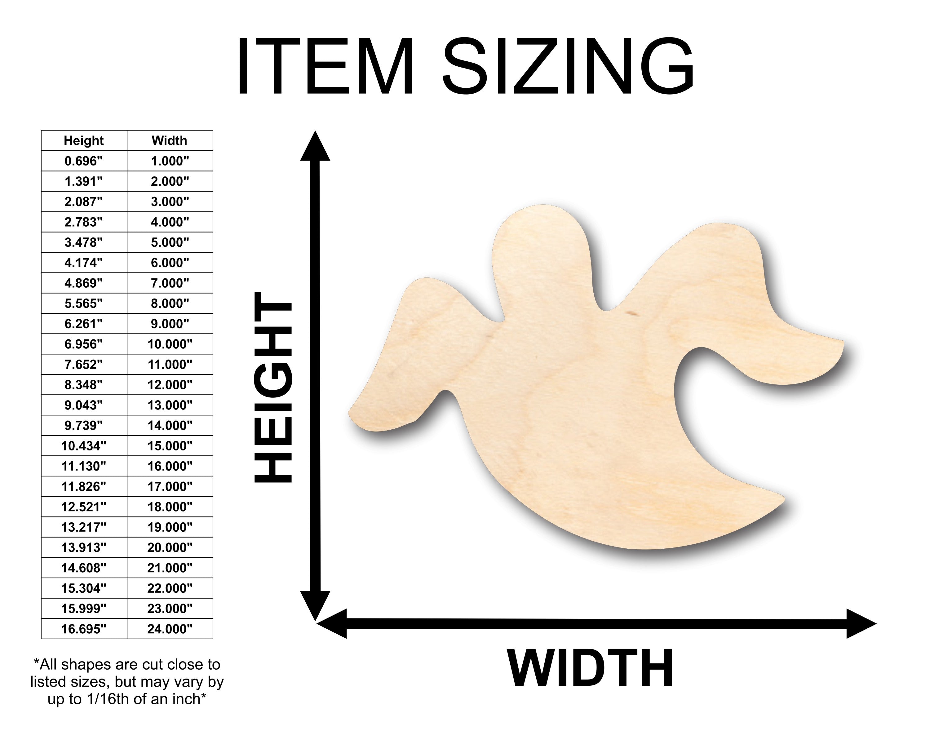 DIY Unfinished Wood Halloween Ghost Shapes - Up to 46 for Your Crafting Needs