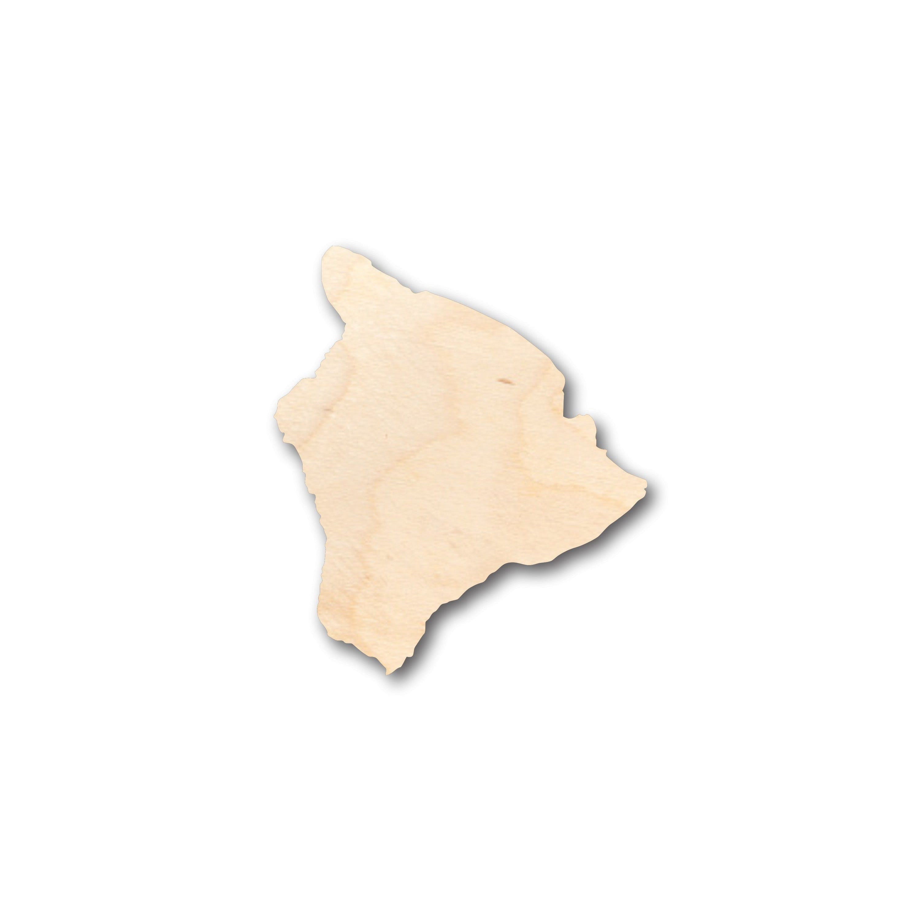 Unfinished Wood Hawaiian Big Island Shape Craft for Up to 46 Do - It - Yourself Projects