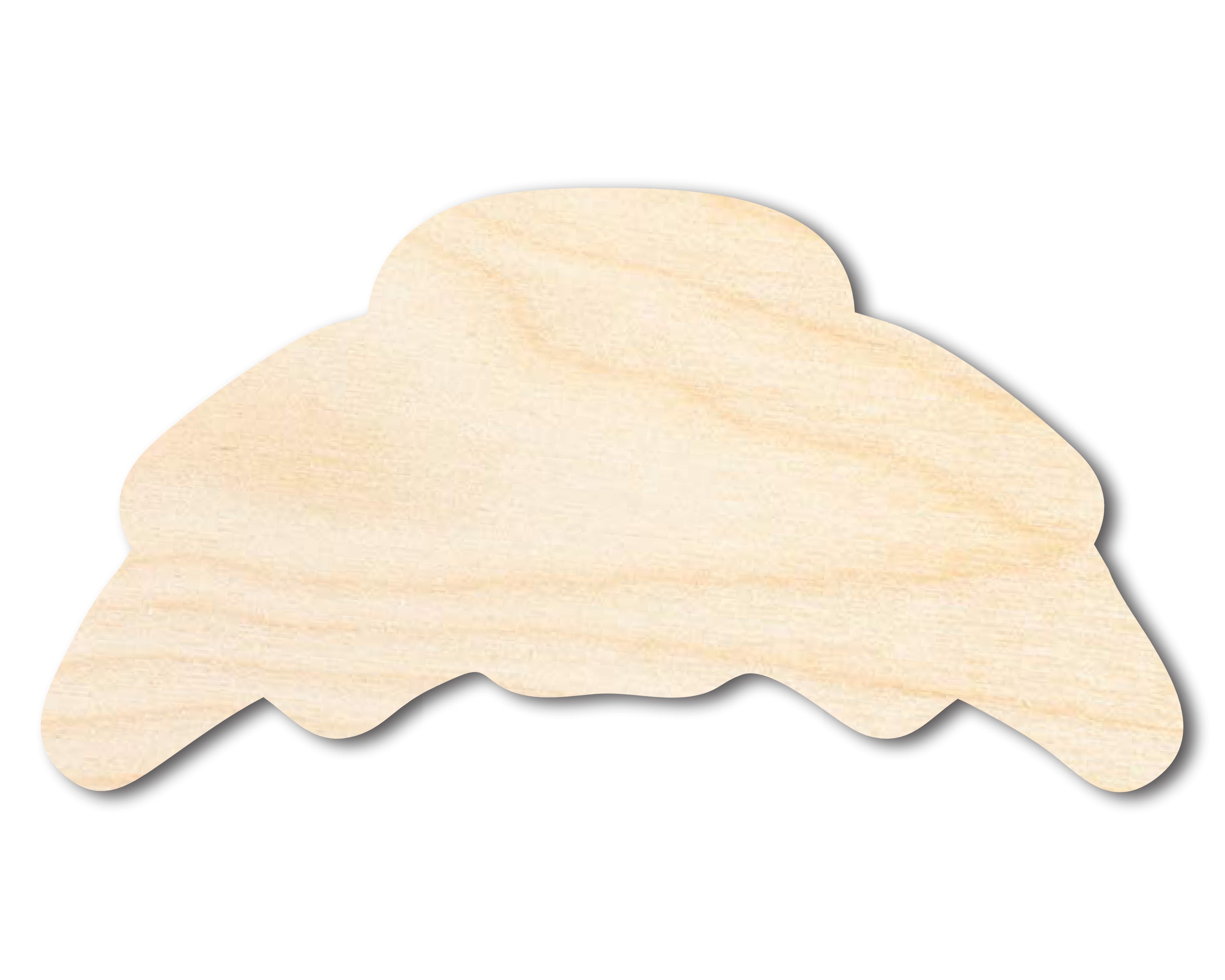 DIY Unfinished Baltic Birch Croissant Shape Cutouts up to 46 Inches