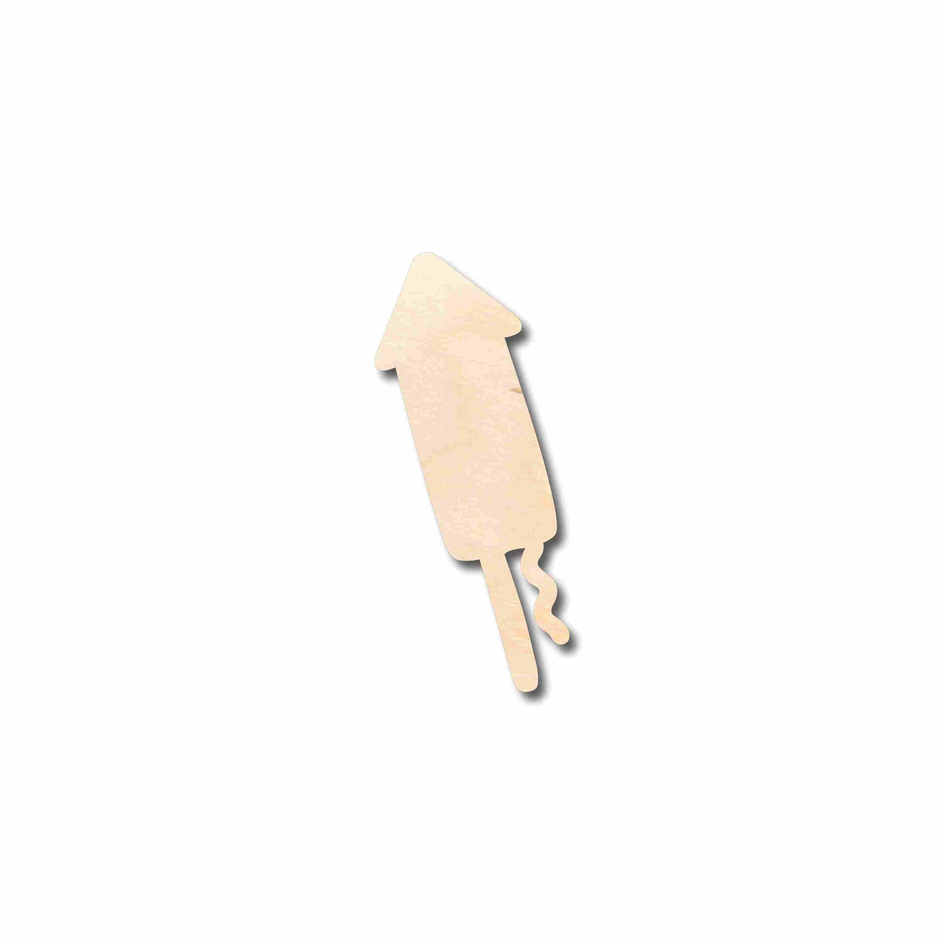 DIY Unfinished Wood Firecracker Silhouette for Up to 46 Craft Projects