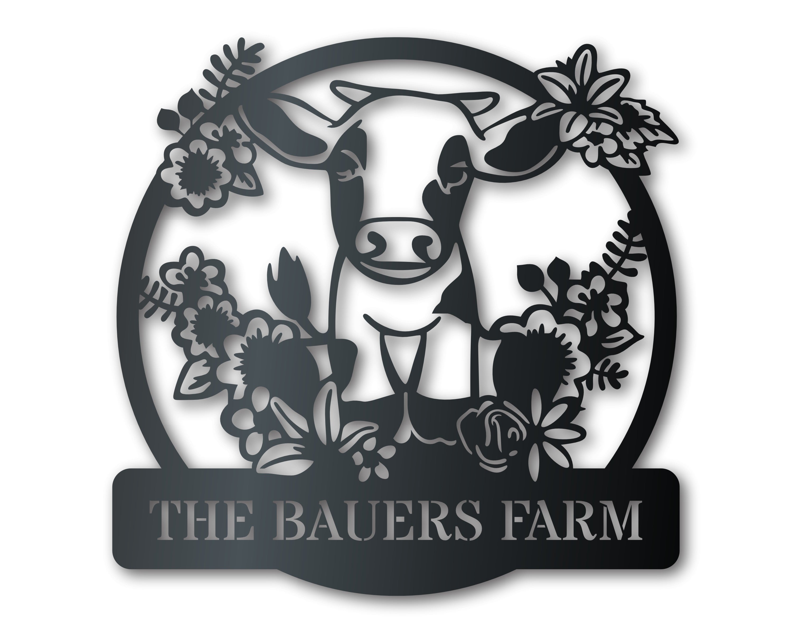 Customizable Metal Spring Calf Wall Art for Indoor/Outdoor Use | Up to 46 | 20+ Color Options