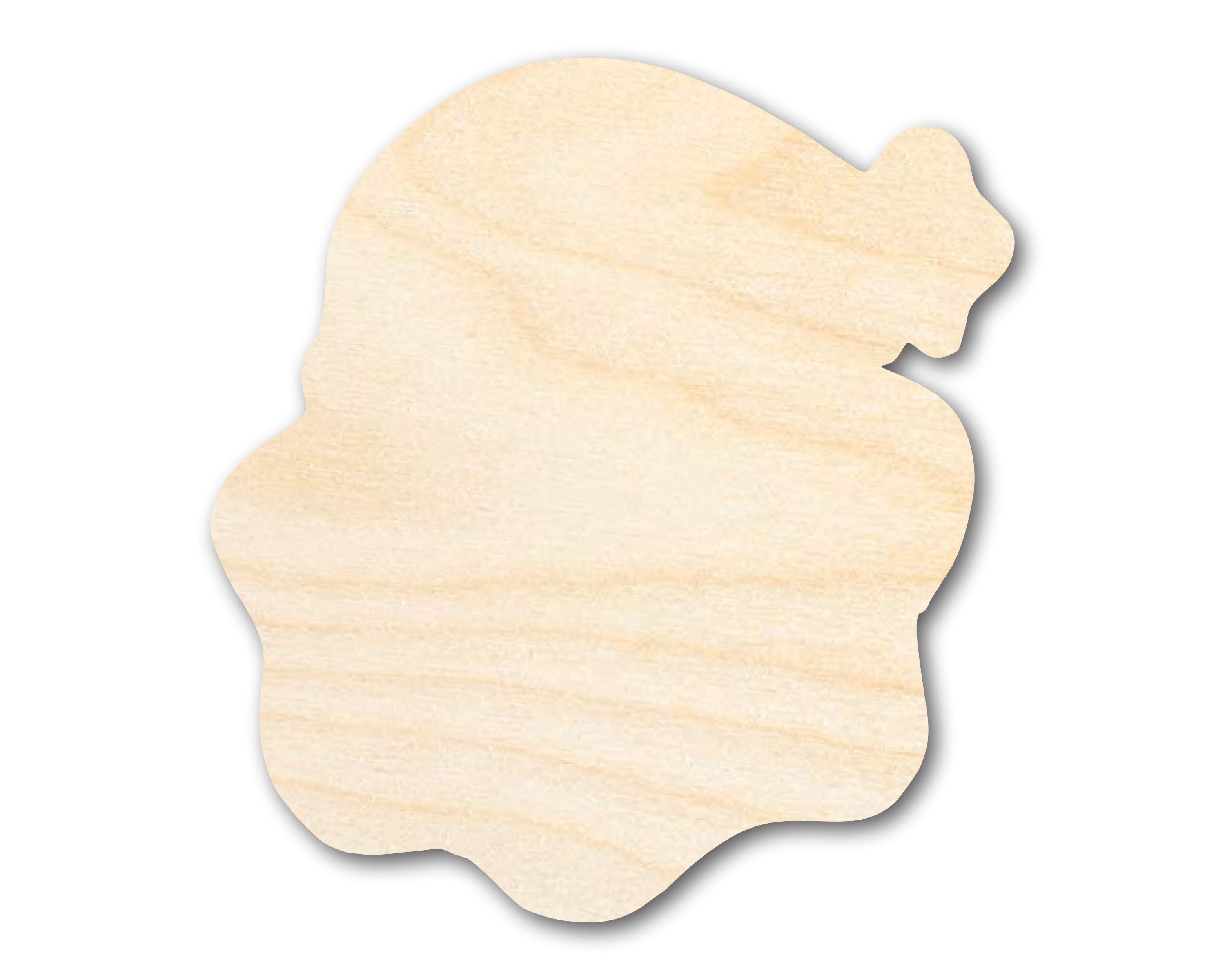 DIY Unfinished Cute Santa Shape Wood Cutout, Up to 46 Inches for 24+ DIYs