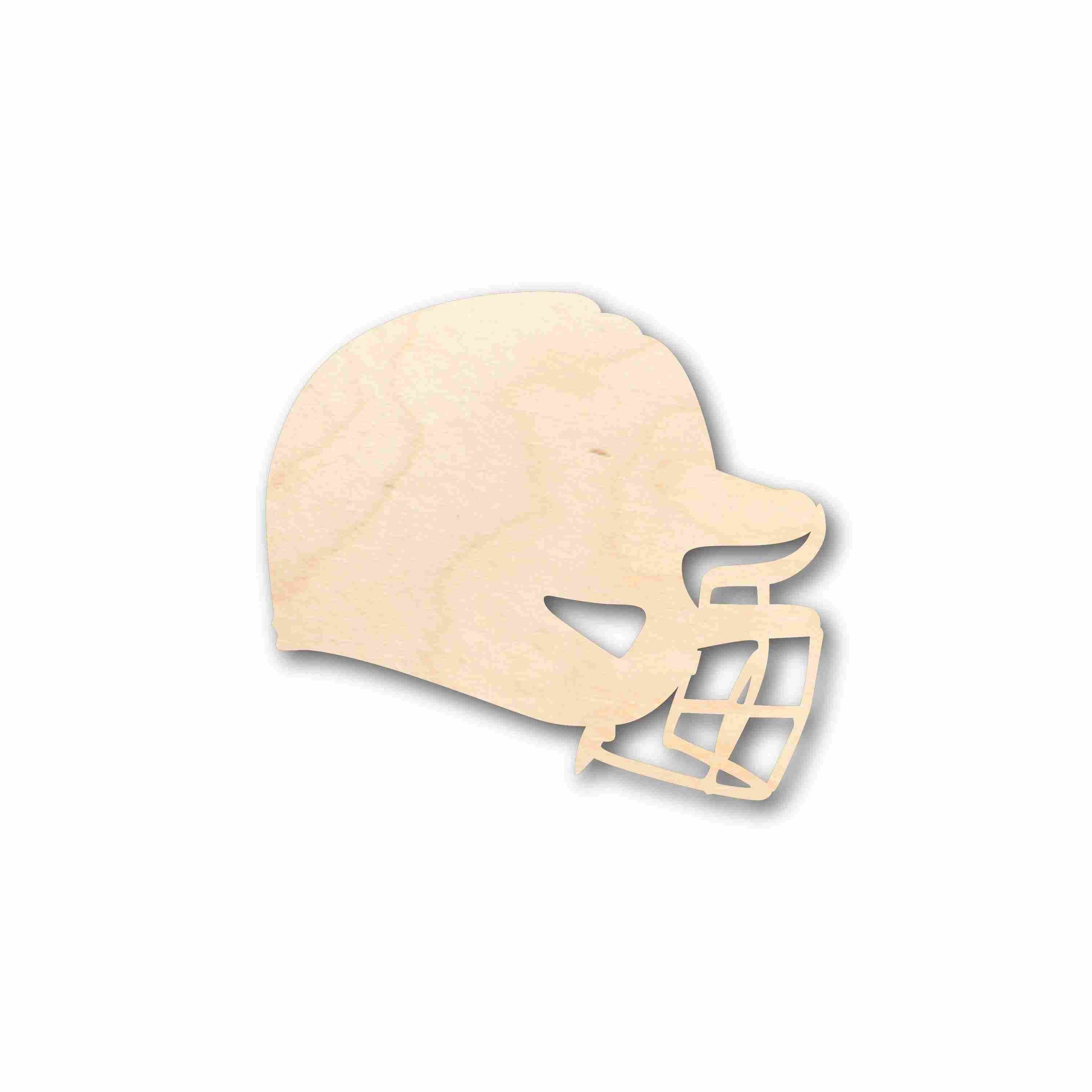 Unfinished Wood Craft - Baseball Helmet Silhouette for Up to 46 Do - It - Yourself Projects