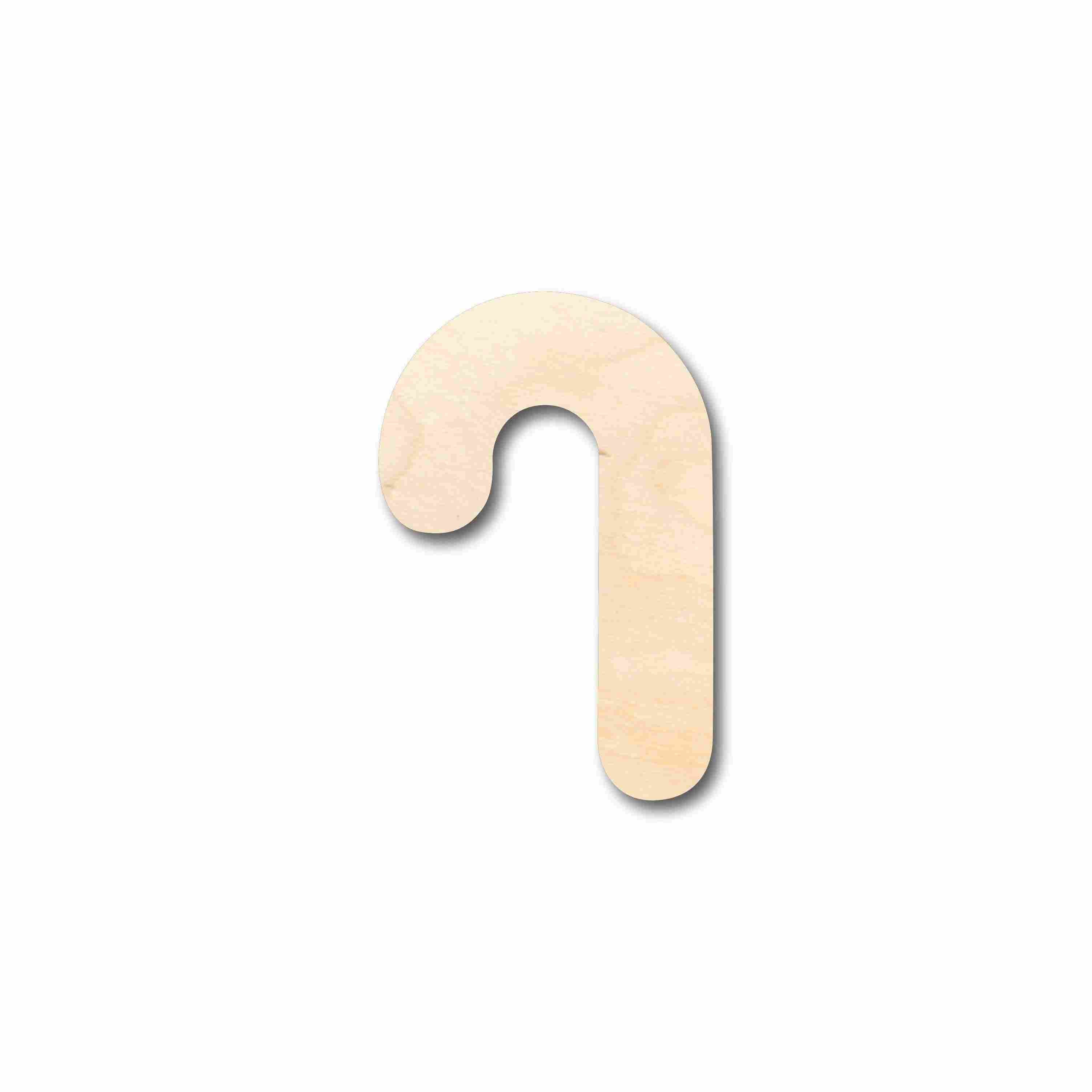 Unfinished Wood DIY Craft - Candy Cane Silhouette for Up to 46 Do - It - Yourself Projects