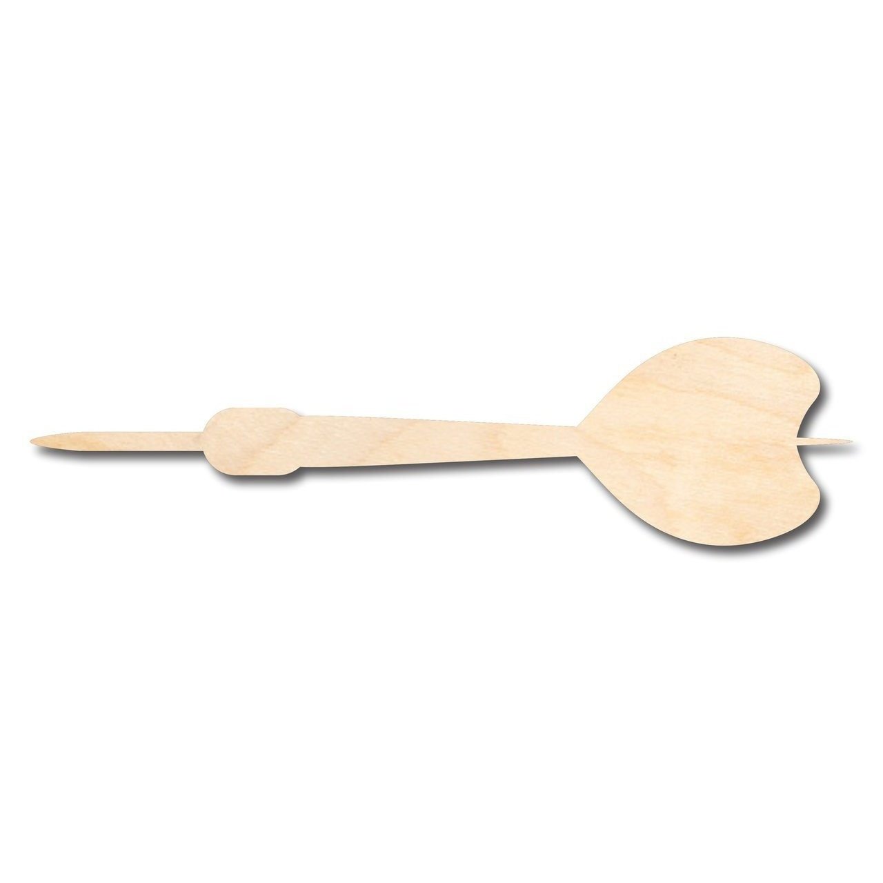 DIY Unfinished Wood Dart Shapes - Up to 46 Pieces for Crafts