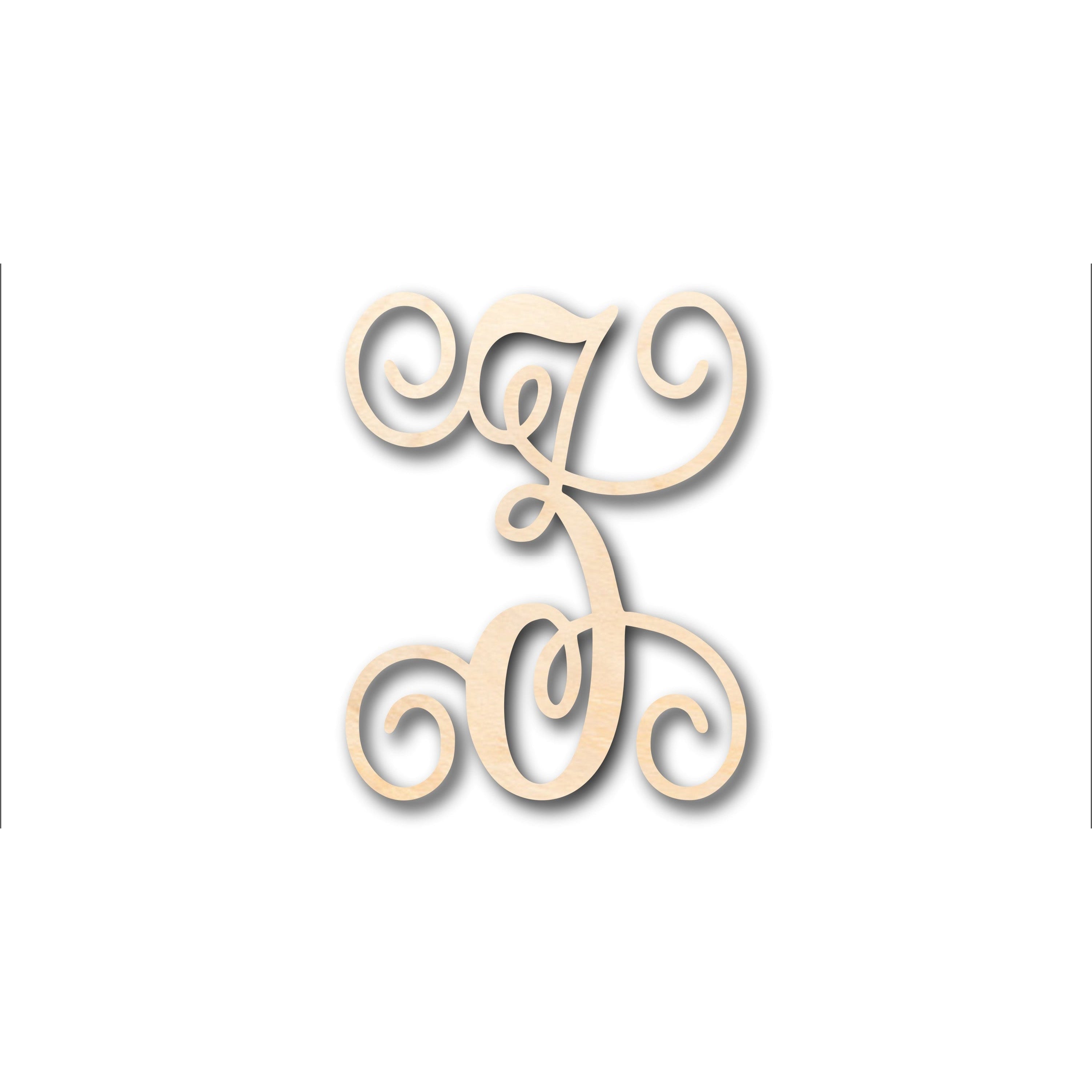 Unfinished Wood Monogram in Z Shape for DIY Crafts - Up to 46 Pieces Available
