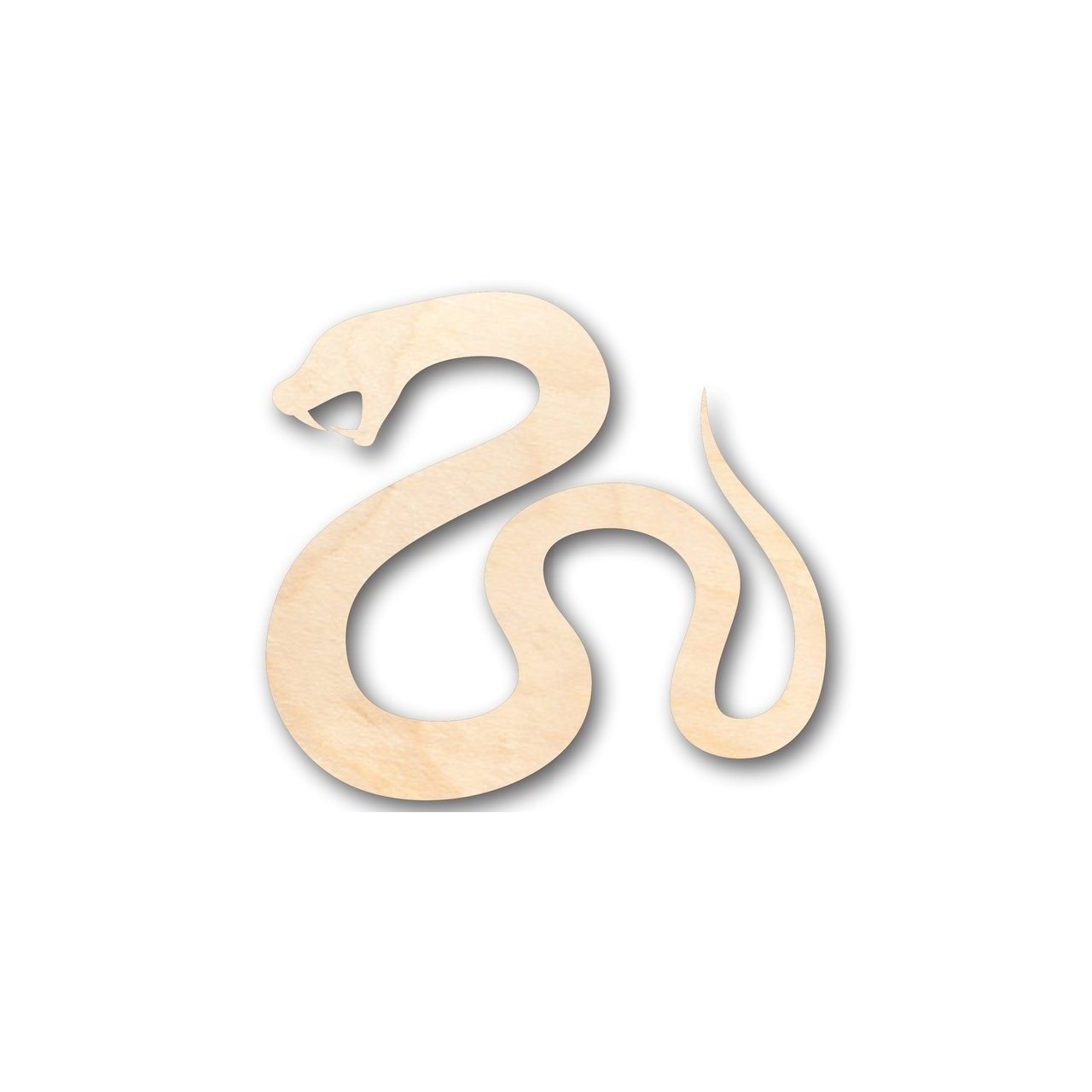 Unfinished Wood Animal Craft - Serpent Snake Shape for Up to 46 DIY Projects