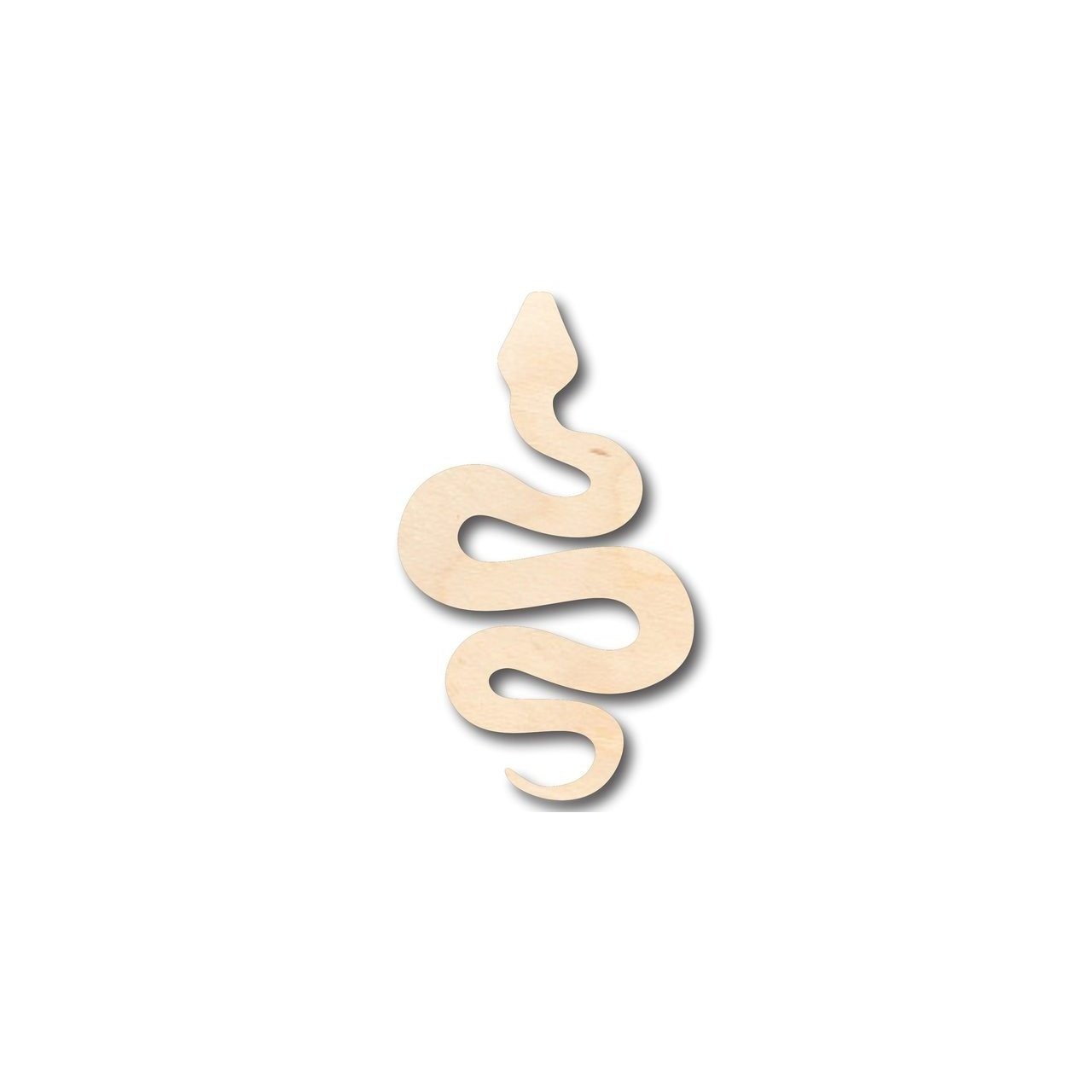 DIY Unfinished Wood Snake Shape for Wildlife Crafts, up to 46 Inches