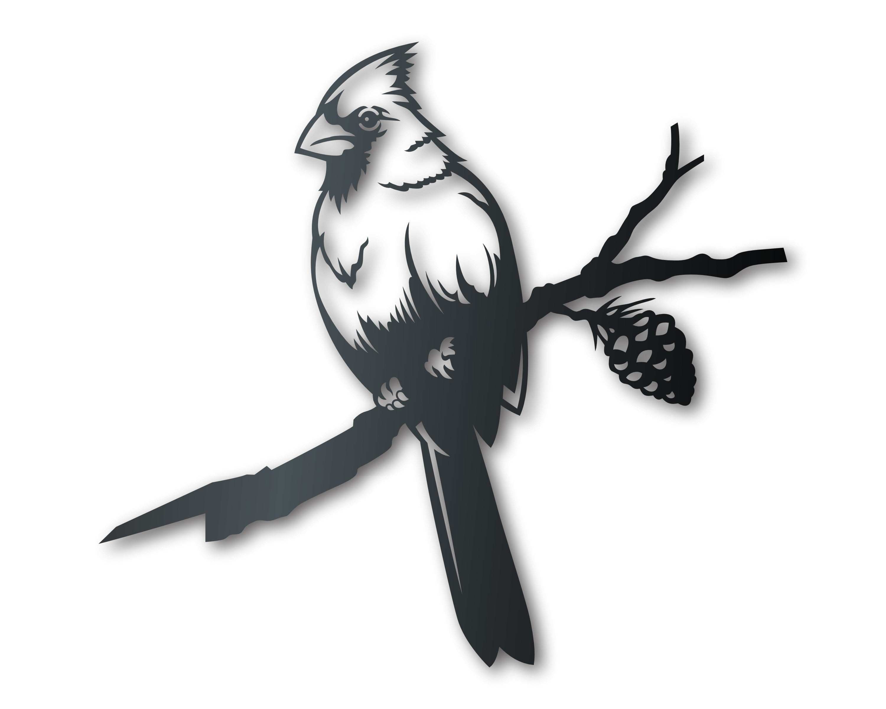 Versatile Metal Cardinal Tree Stake: Up to 46 Inches, Over 20 Color Choices, Indoor/Outdoor